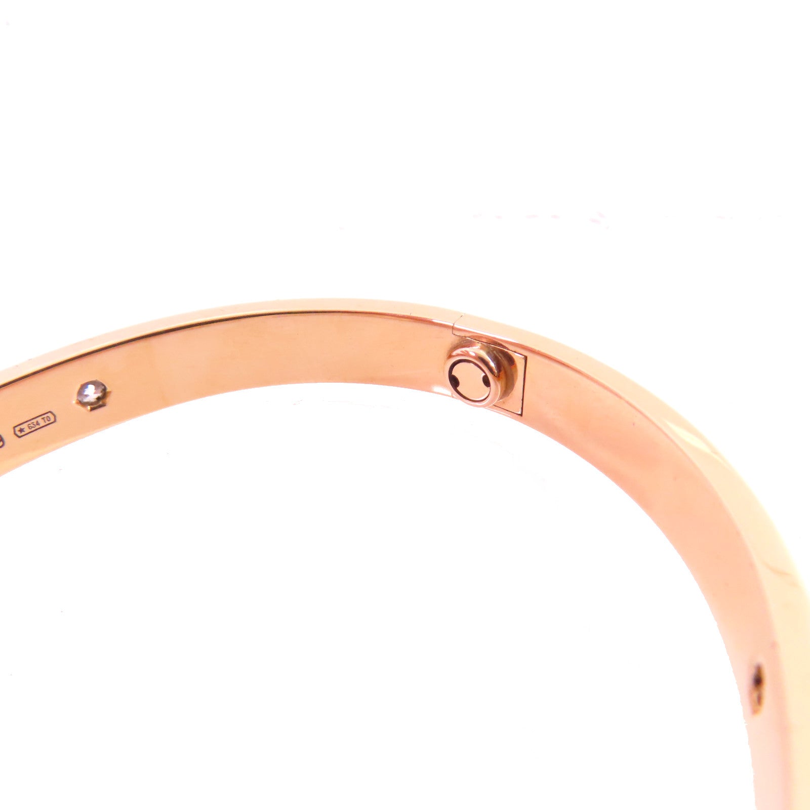 CARTIER 18K玫瑰金4 Diamond Love Bracelet手鐲Cartier#17