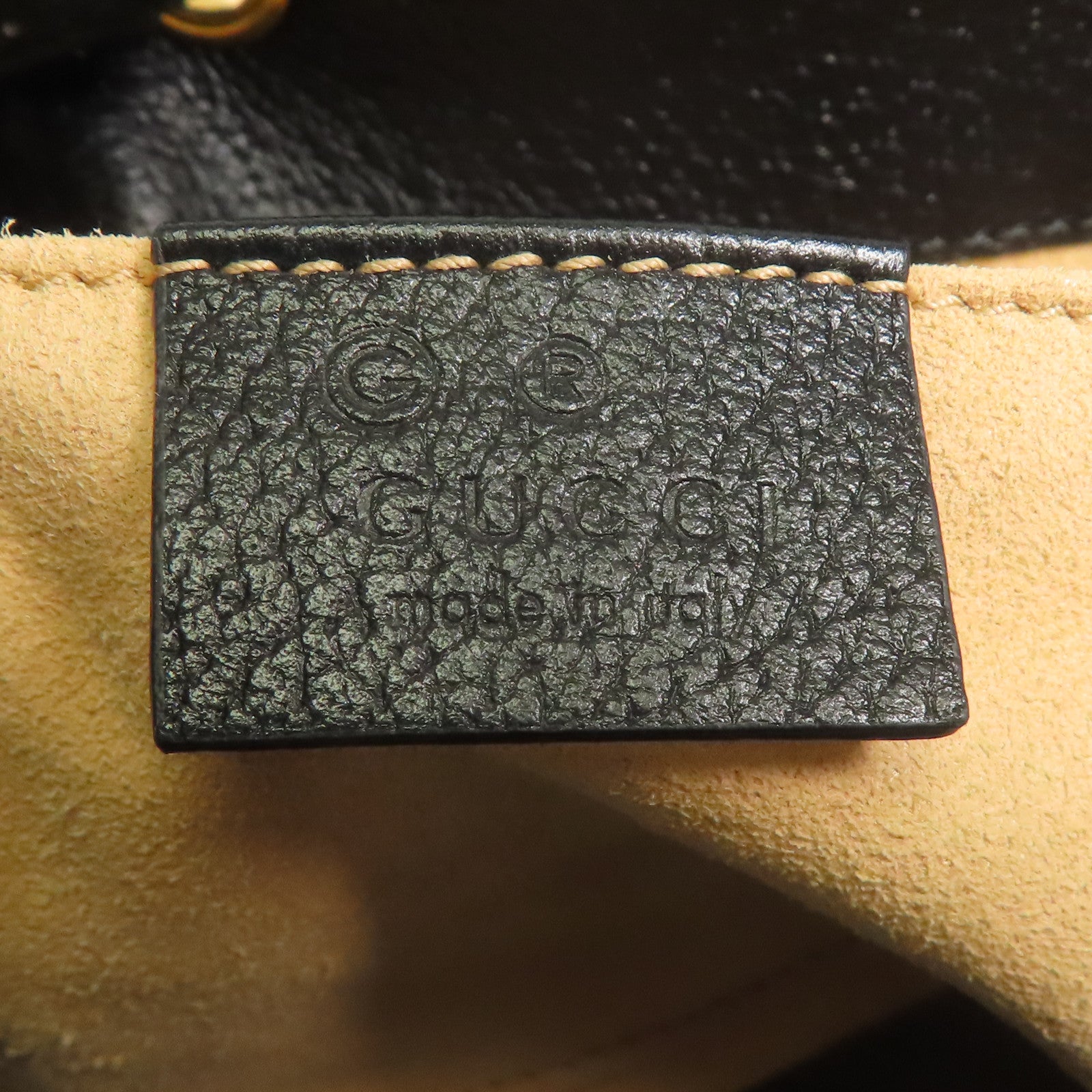 GUCCI GG GHW 2way Shoulder Bag 719884 Calfskin Leather Black