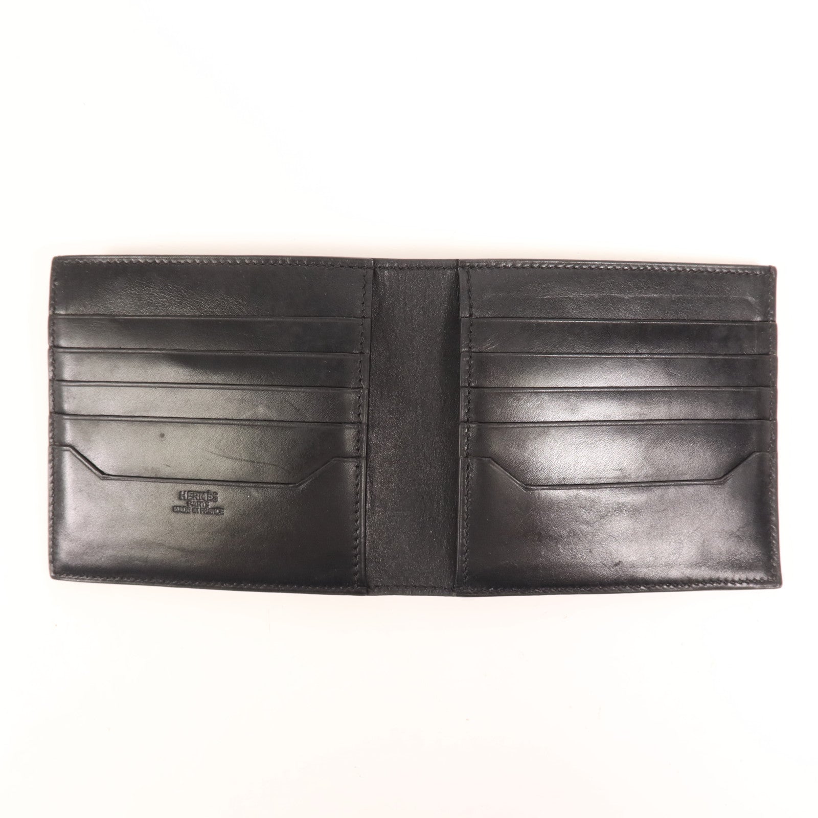 HERMES 牛皮皮革Wallet錢包89 Noir