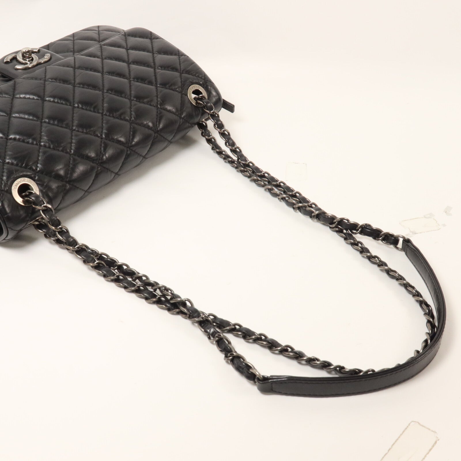 CHANEL 牛皮皮革Chain Shoulder鏈帶肩背袋