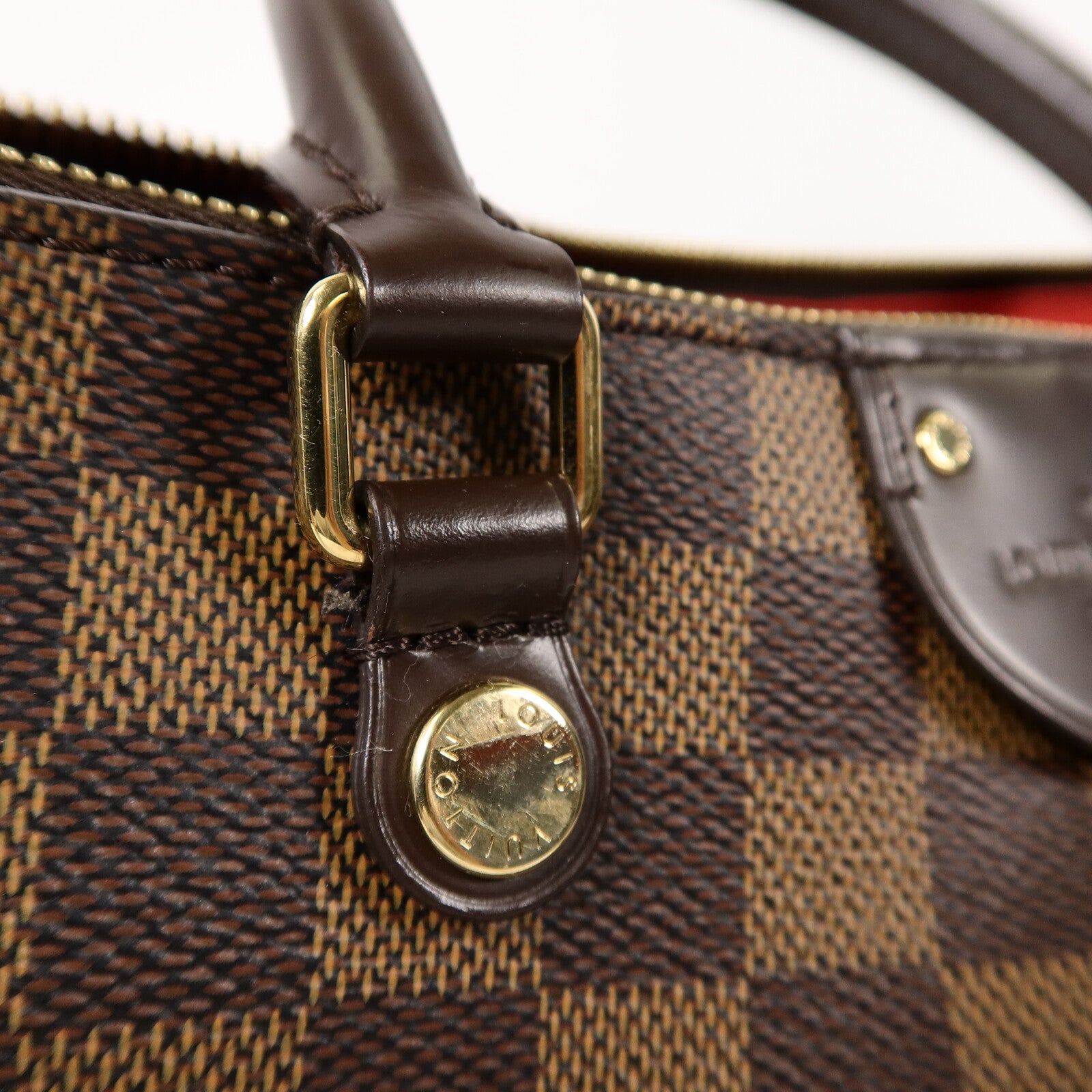 LOUIS VUITTON Damier Ebene Siena MM手挽肩背兩用袋