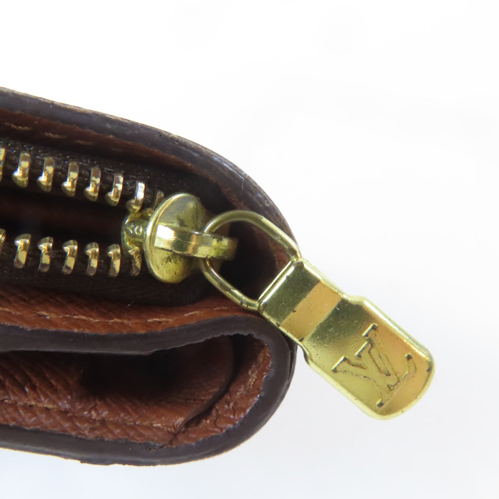 LOUIS VUITTON Monogram Wallet金扣錢包啡色