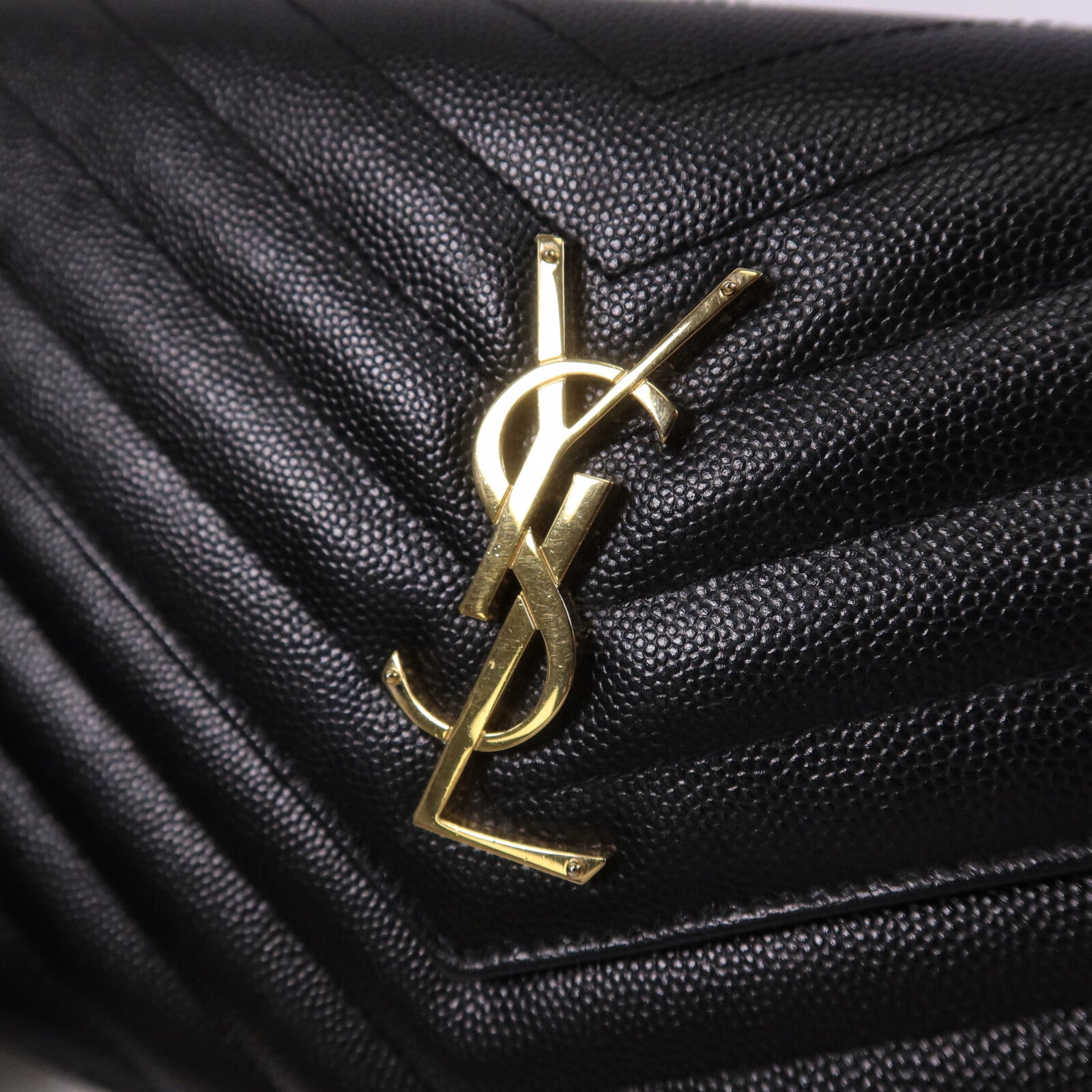 SAINT LAURENT 牛皮皮革Cassandre Envelope鏈帶肩背袋