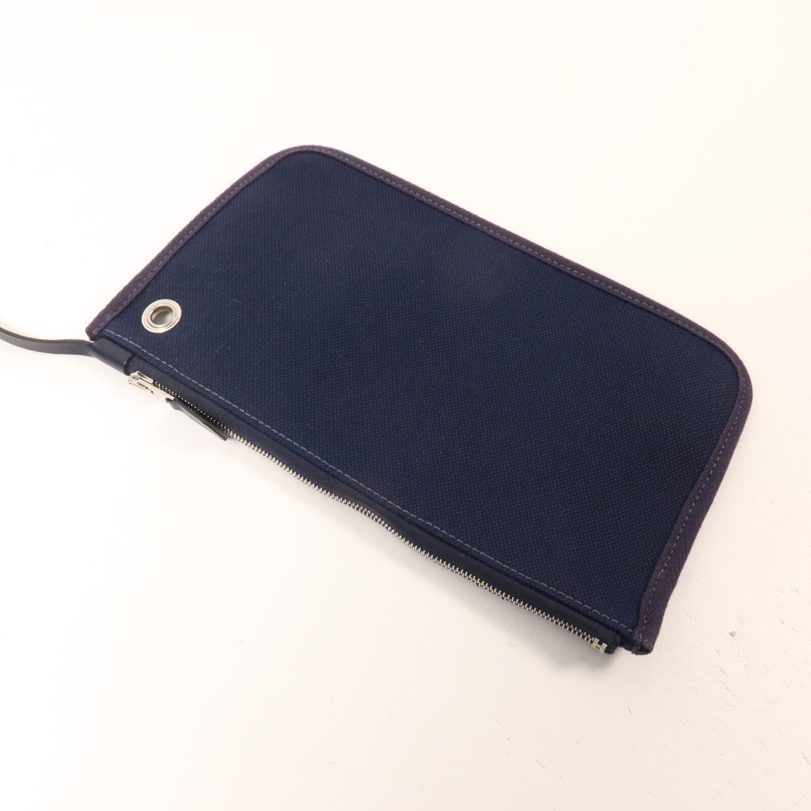 HERMES 帆布Herbag a Dos Zip Retourne Backpack背包Bleu Indigo