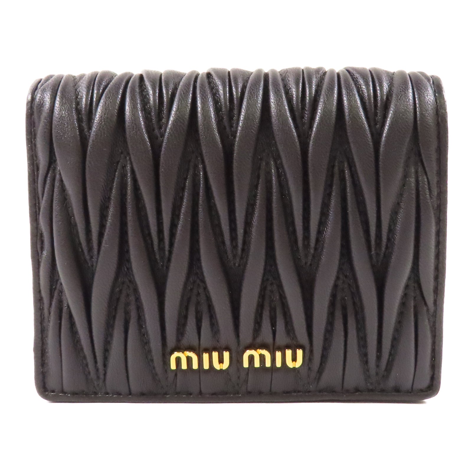 Miu Miu 羊皮皮革Wallet金扣錢包