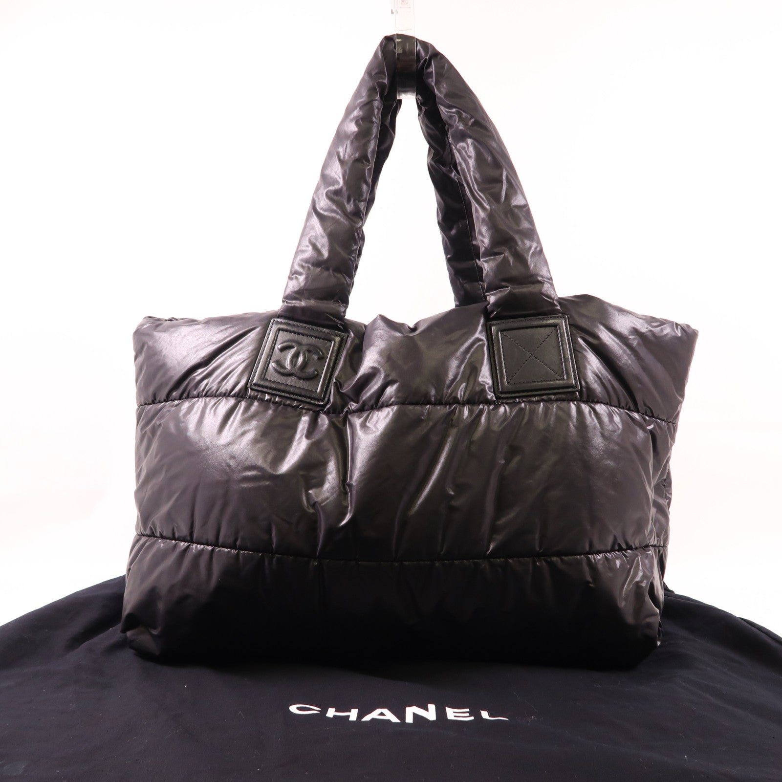 CHANEL 尼龍Coco Cocoon Tote Bag銀扣手挽袋