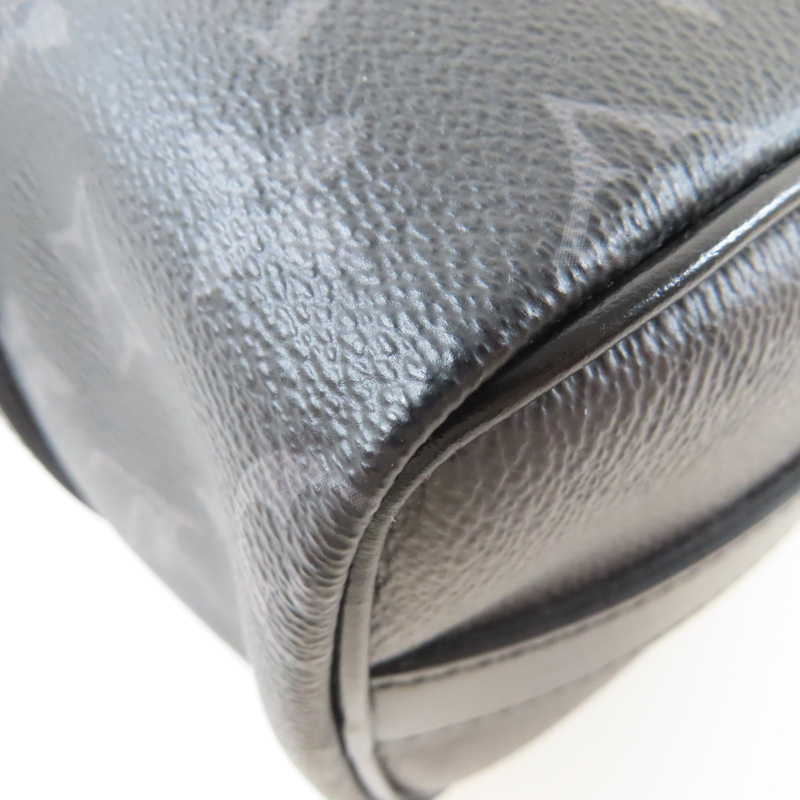 LOUIS VUITTON Monogram Graphite Keepall Bandouliere 25銀扣手挽肩背兩用袋黑色