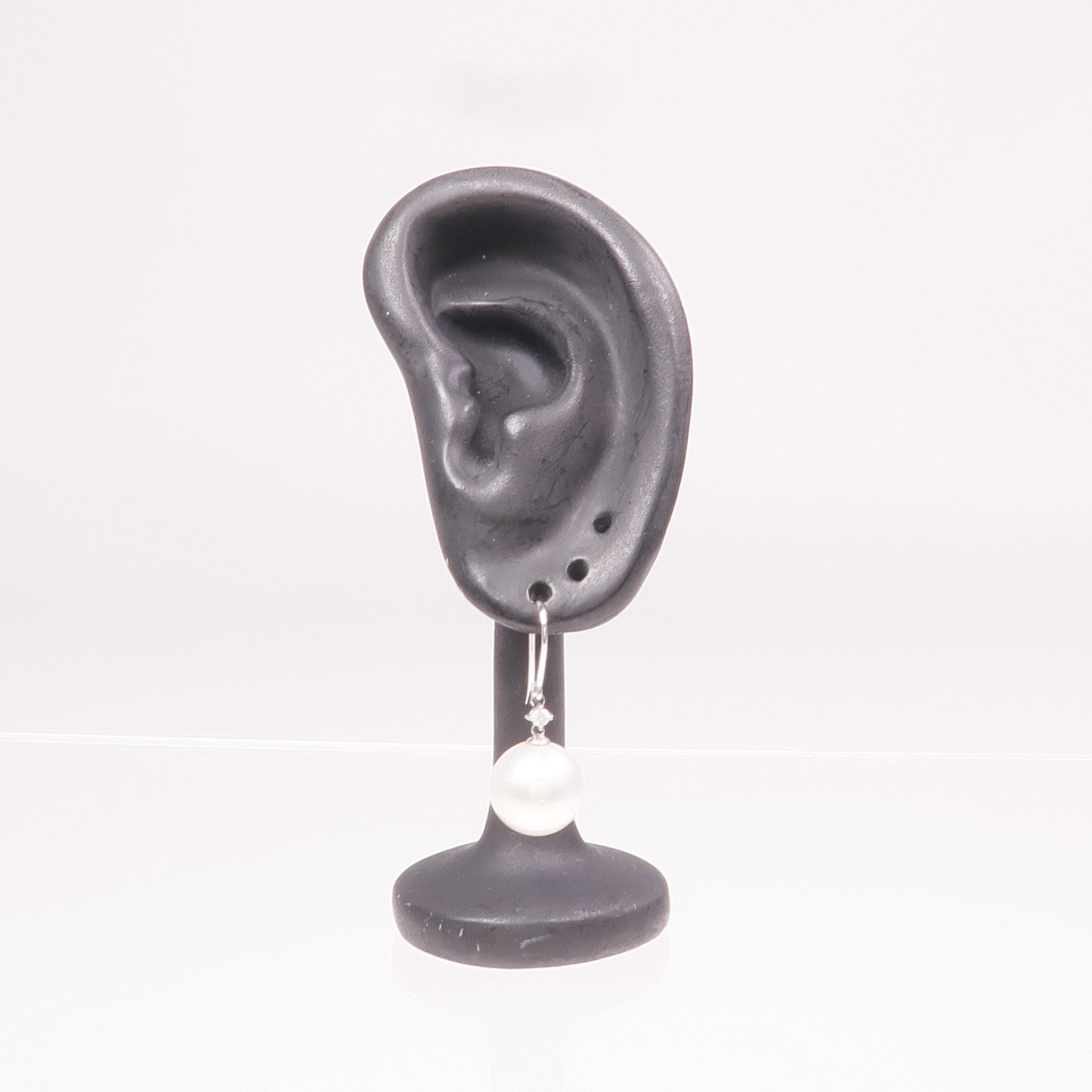 JEWELRY 18K白金Pearl Diamond Earrings珍珠/鑽石耳環