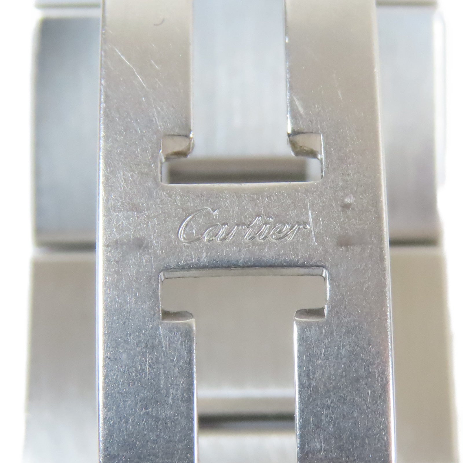 CARTIER Roadster不鏽鋼手錶自動機芯銀色
