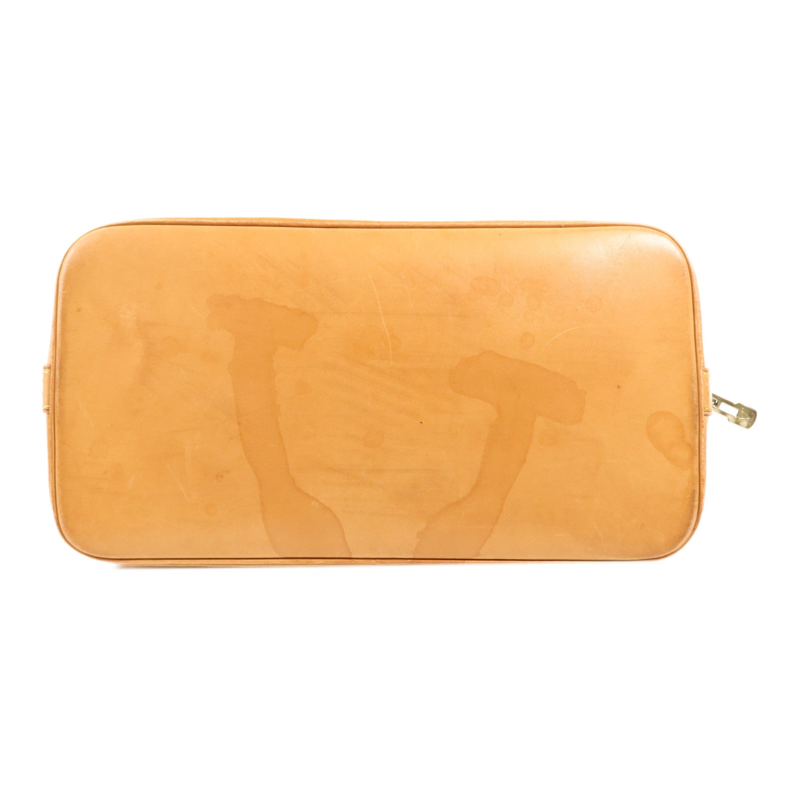 LOUIS VUITTON Monogram Alma PM金扣手挽袋棕色