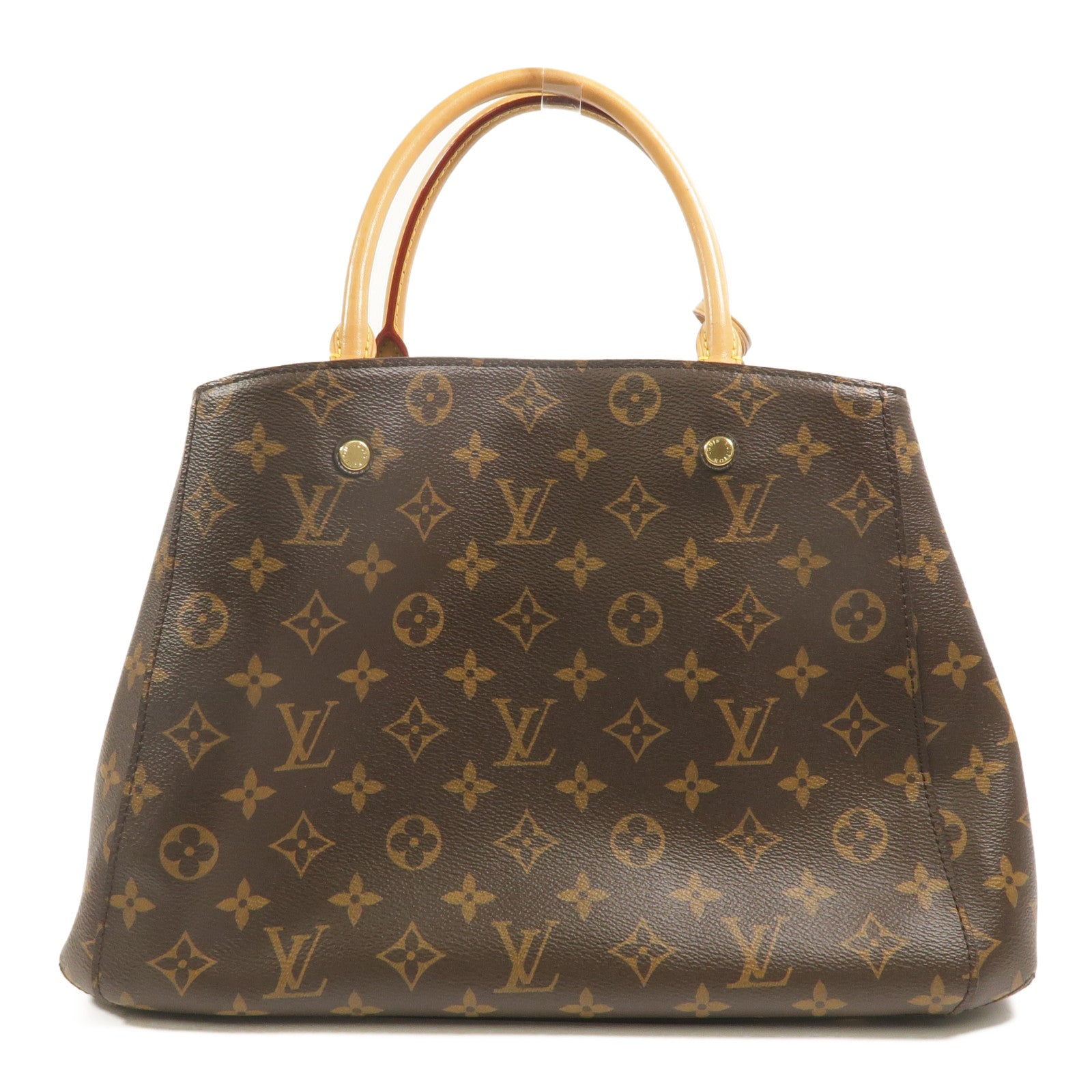 LOUIS VUITTON Monogram Montaigne MM金扣手挽肩背兩用袋