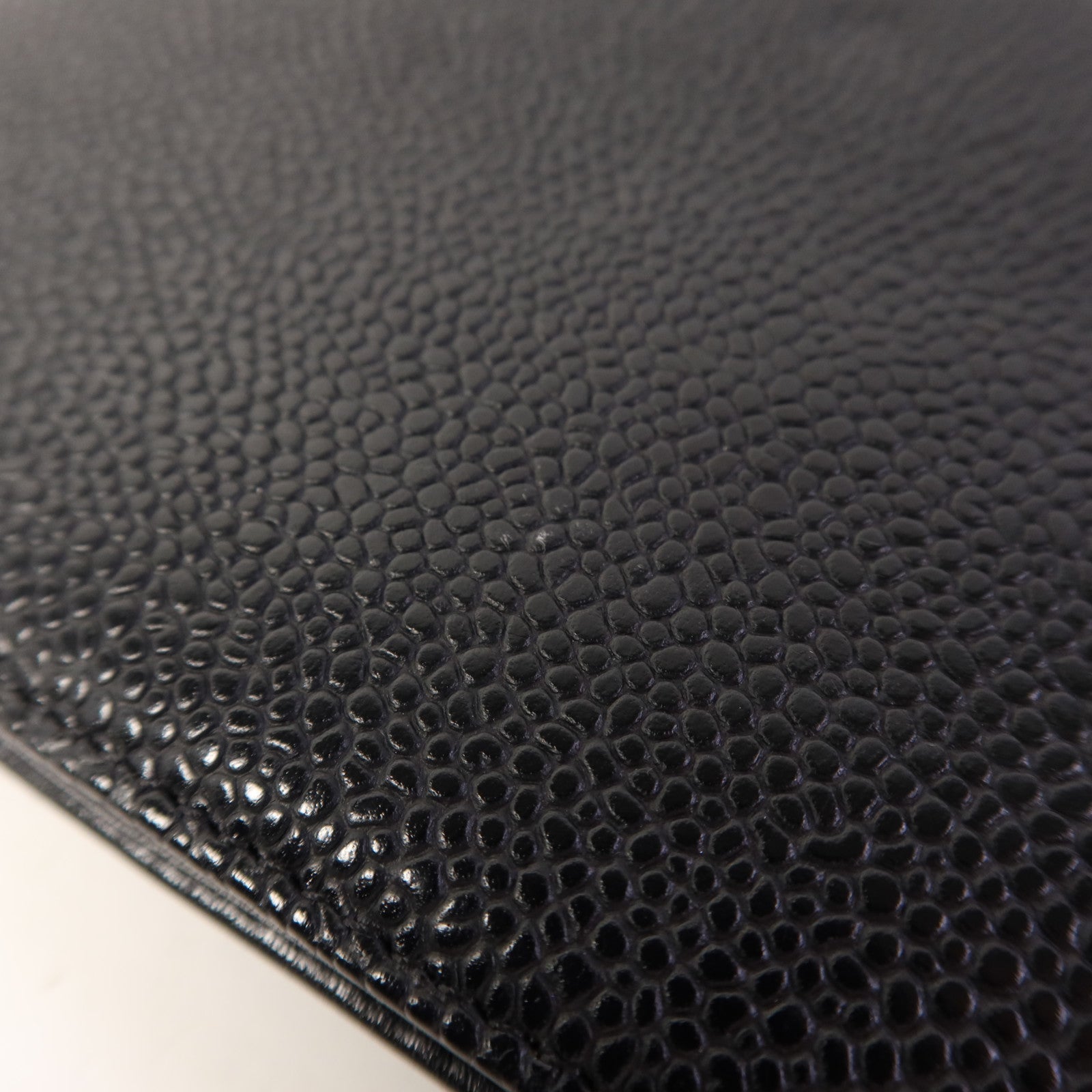 CHANEL 牛皮皮革Long Bifold Wallet銀扣長錢包