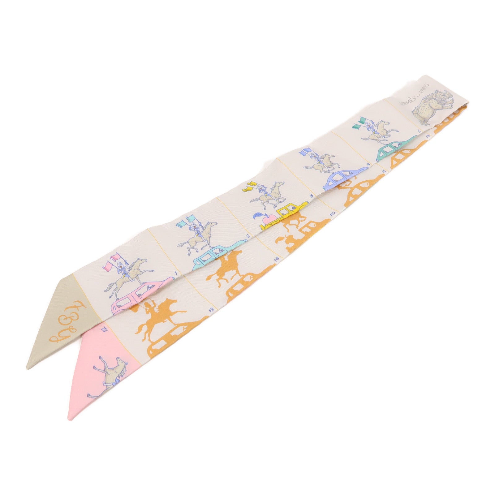 HERMES 絲質Twilly絲巾