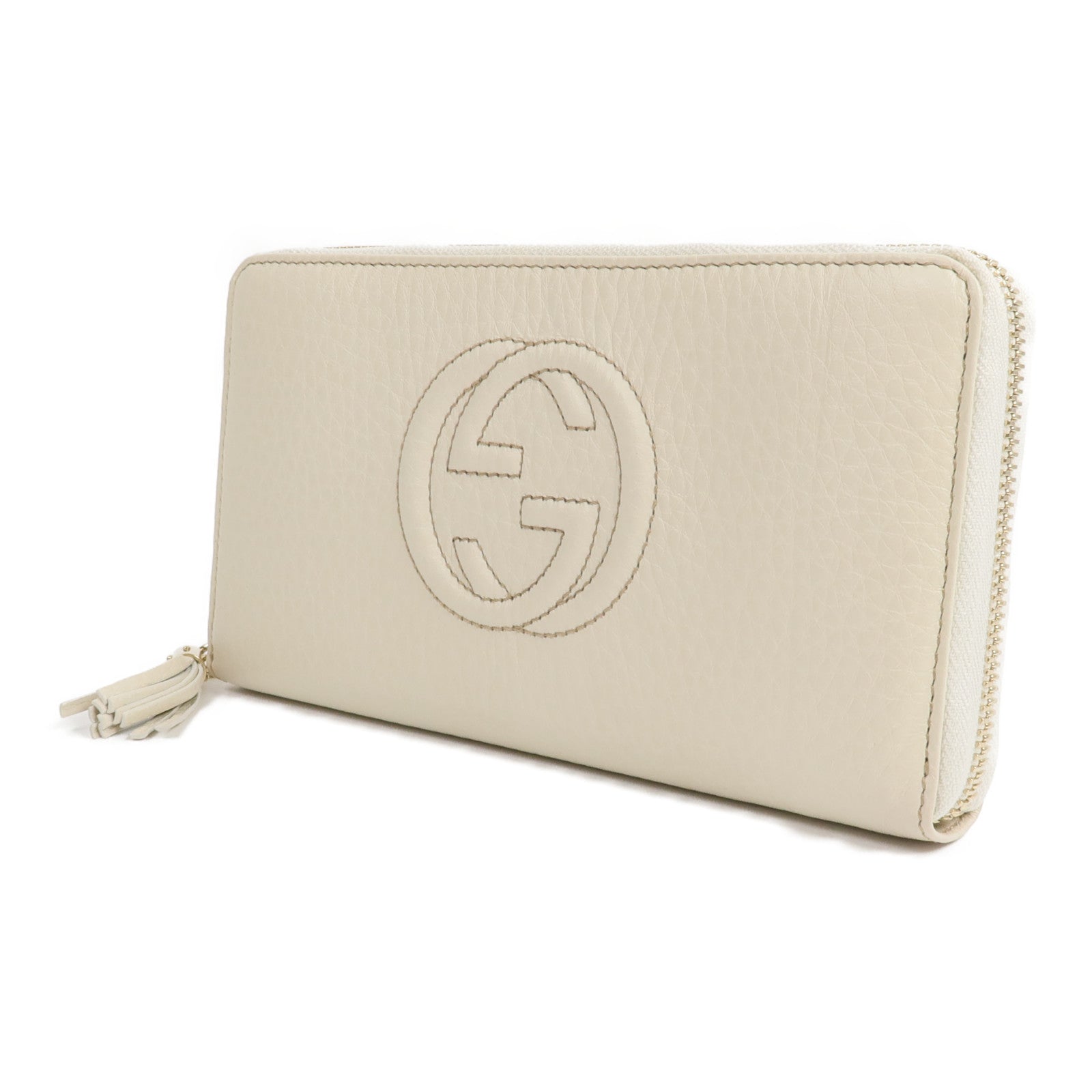 GUCCI 牛皮皮革Soho Zip Around Wallet長錢包
