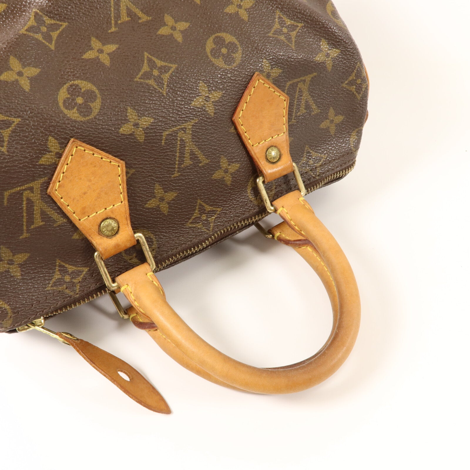 LOUIS VUITTON Monogram Speedy 25金扣手挽袋