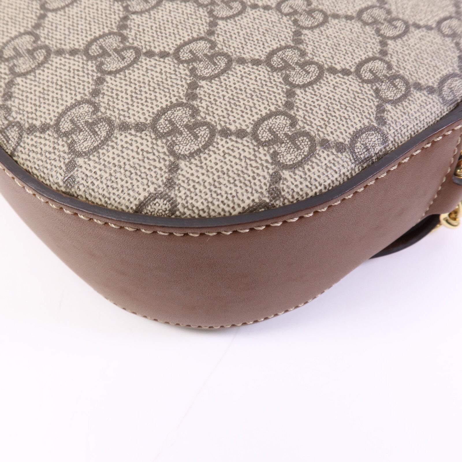 GUCCI 塗層帆布Shoulder Bag金扣肩背袋