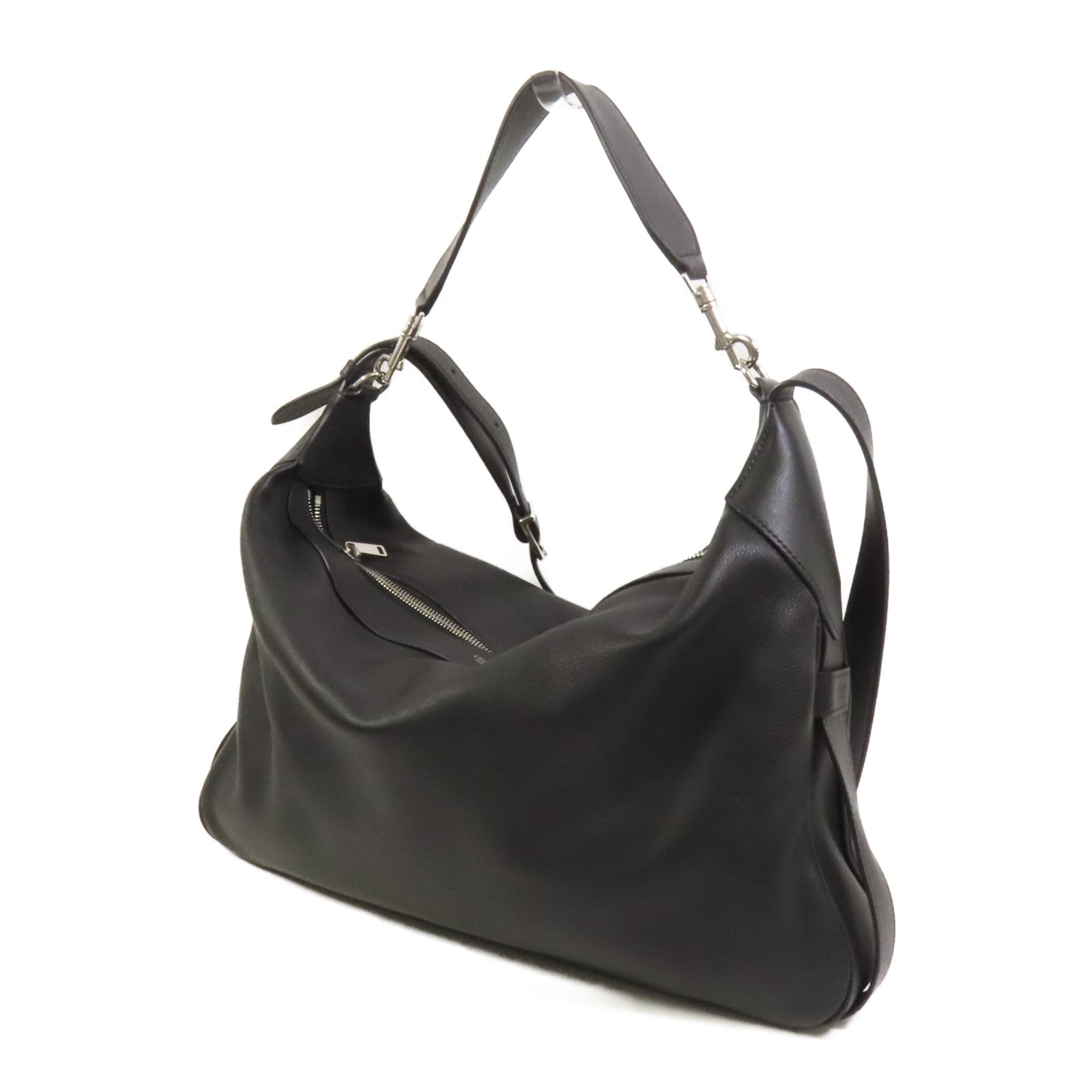 CELINE 牛皮皮革Romy銀扣手挽肩背兩用袋