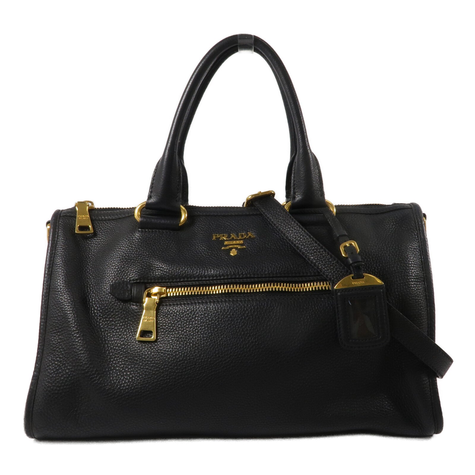 PRADA 牛皮皮革2Way Shoulder手挽肩背兩用袋