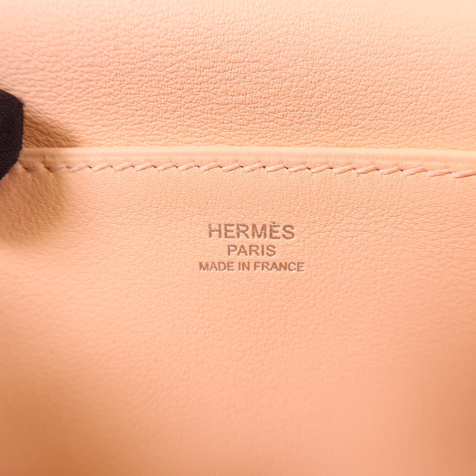 HERMES PHW Mini Halzan 2way Shoulder Bag Swift Leather Rose Eglantine