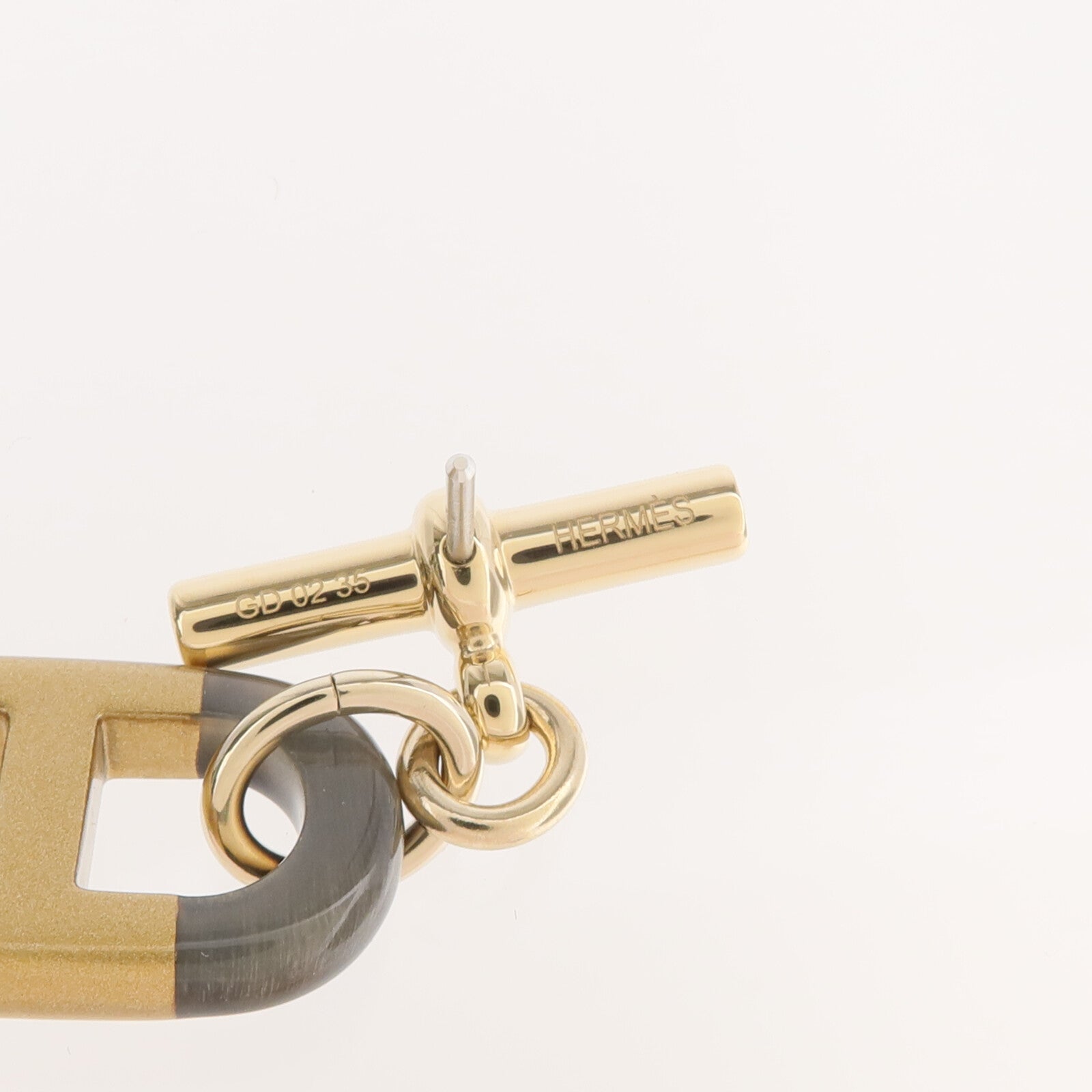 HERMES 金屬/水牛角Sur Mer Small Model Earrings耳環