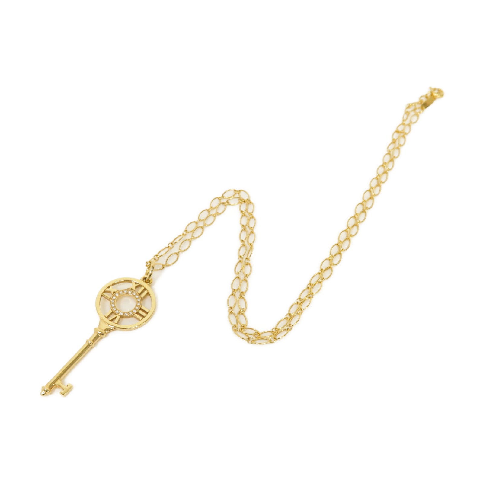 TIFFANY＆CO 18K玫瑰金Atlas Key Necklace項鍊