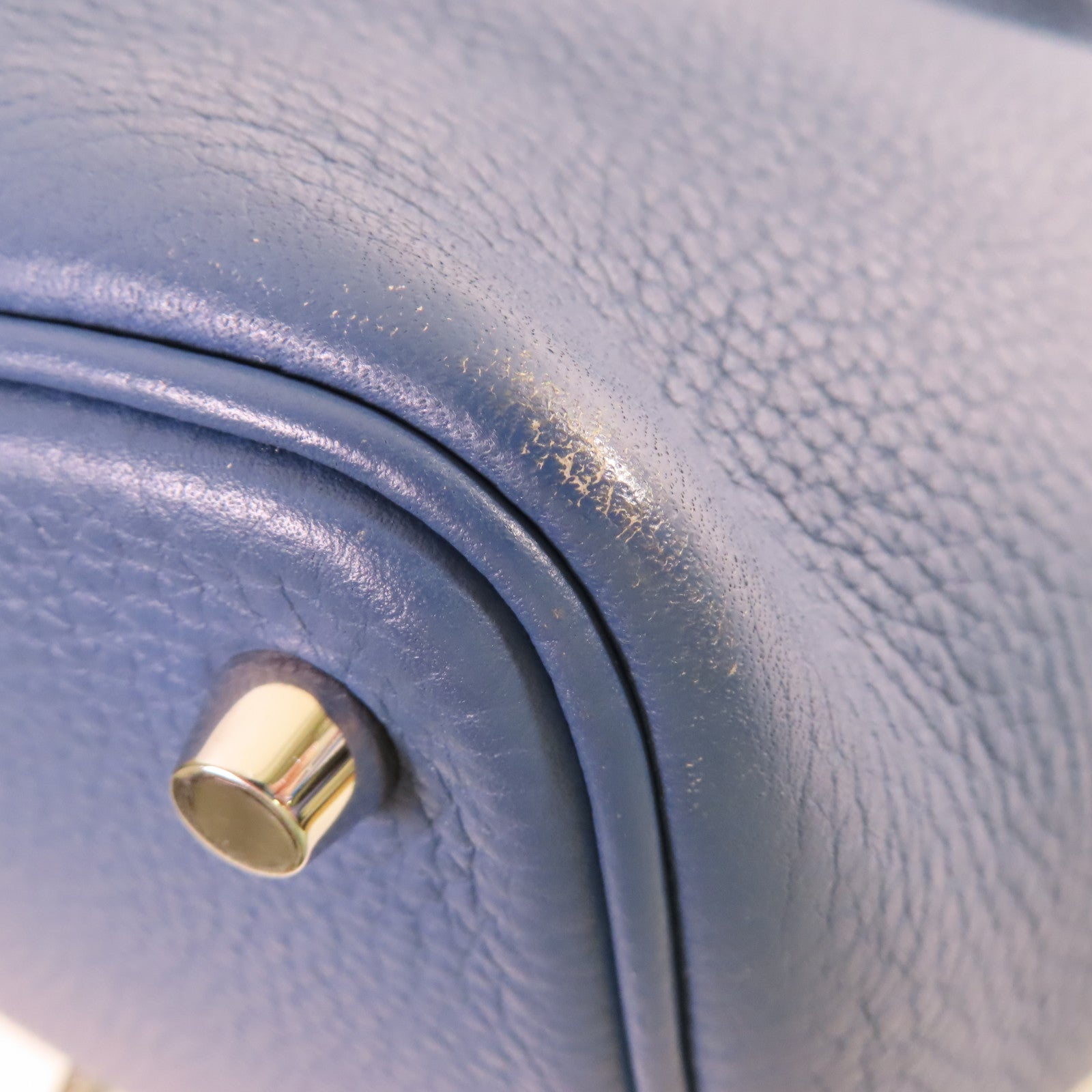 HERMES 【激減優惠】Clemence皮革Picotin PM Tote Bag銀扣手挽袋Bleu Azur天藍色