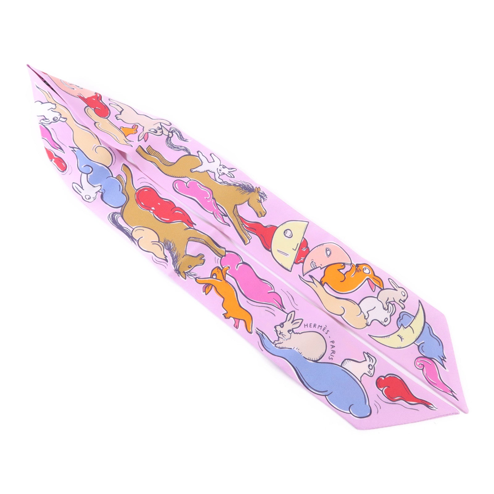 HERMES 絲質Twilly絲巾