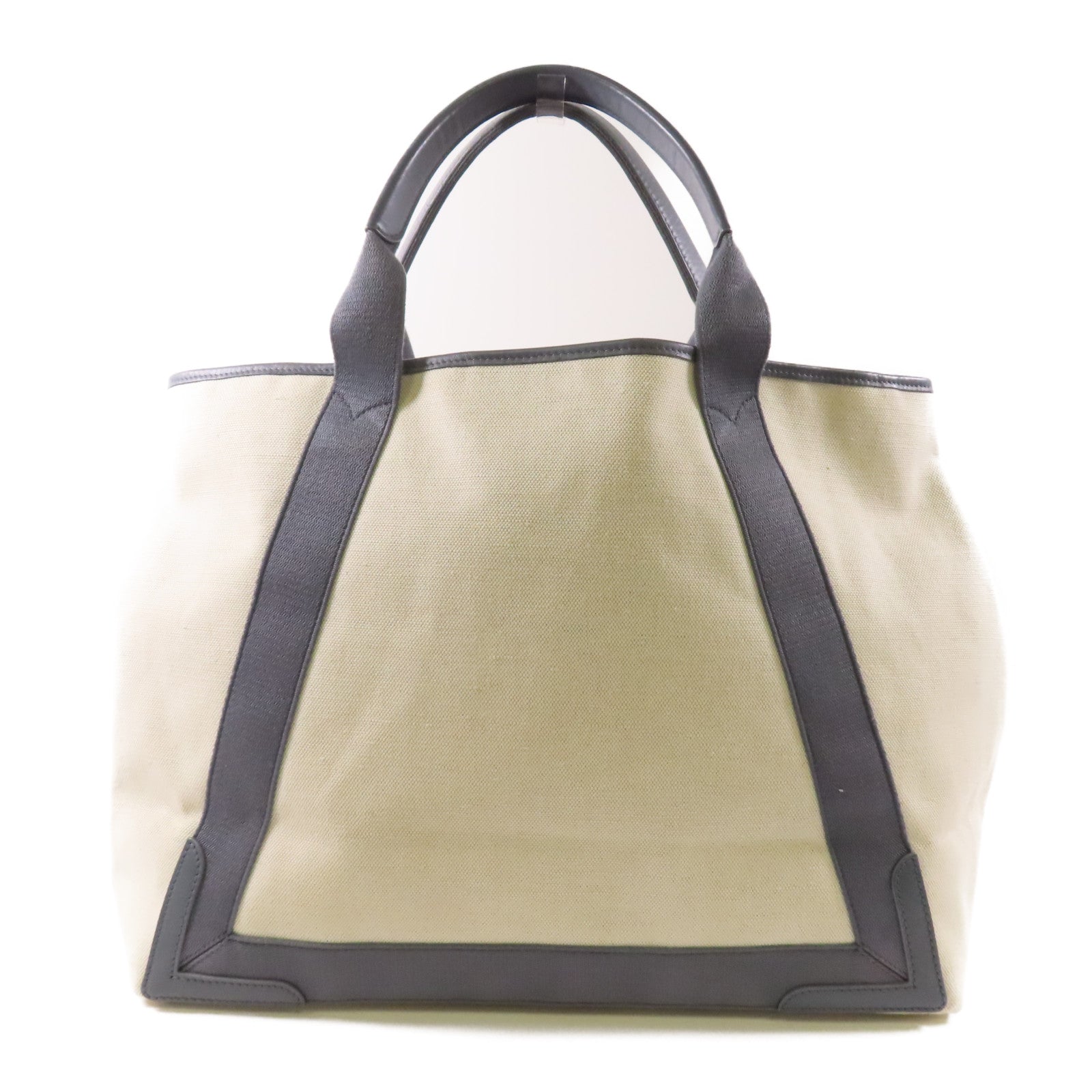 BALENCIAGA 帆布Cabas Bag銀扣手挽袋