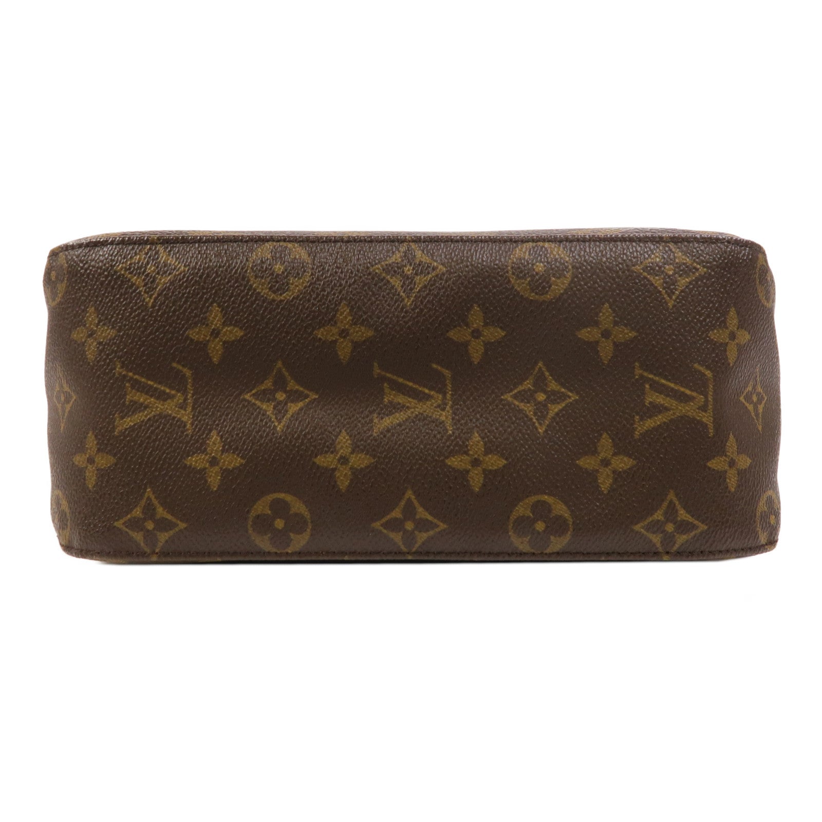 LOUIS VUITTON Monogram Looping MM金扣肩背袋棕色