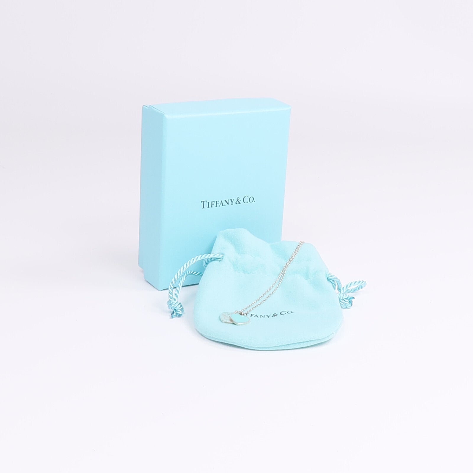 TIFFANY＆CO 925純銀Return To Tiffany Diamond Necklace鑽石項鍊