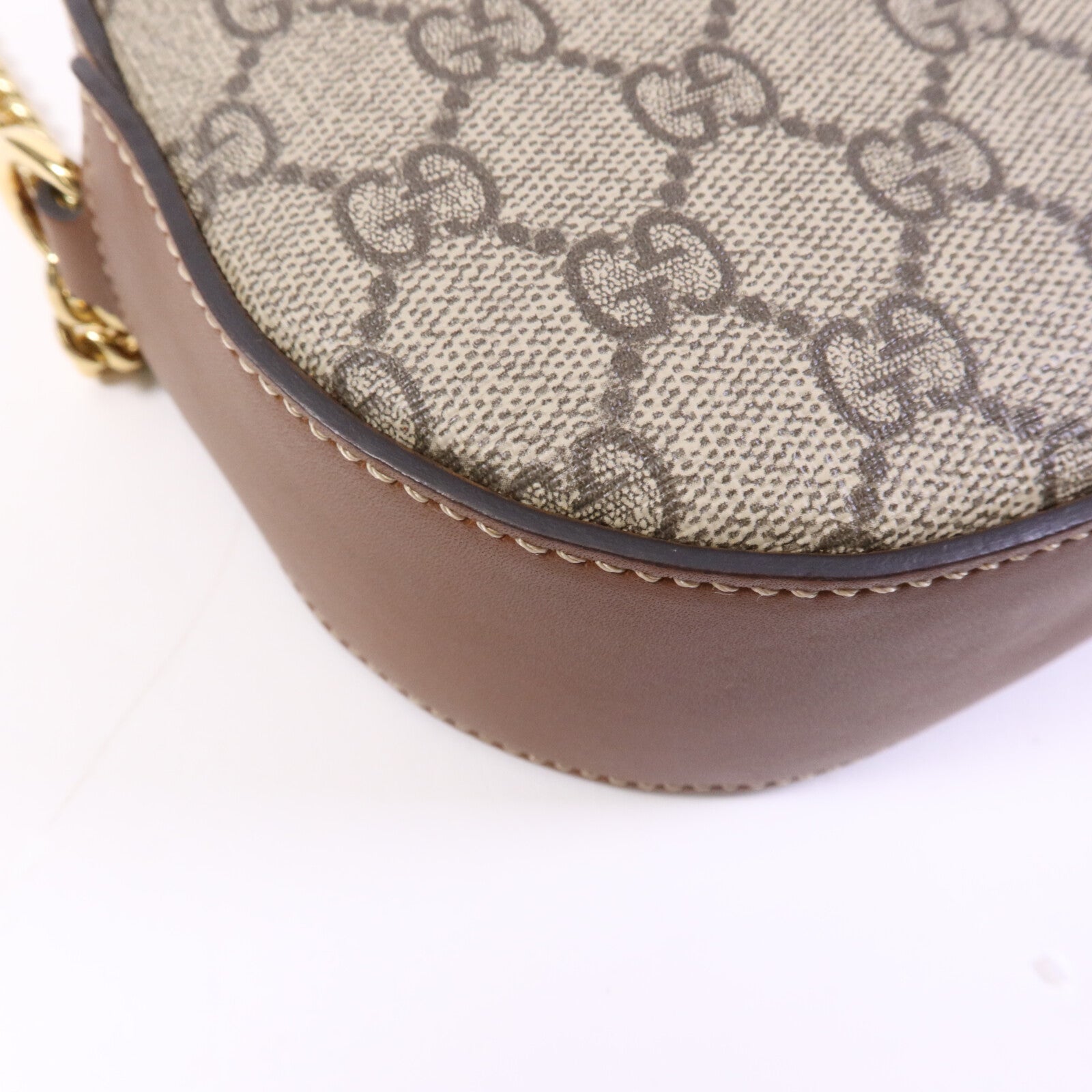 GUCCI 塗層帆布Shoulder Bag金扣肩背袋