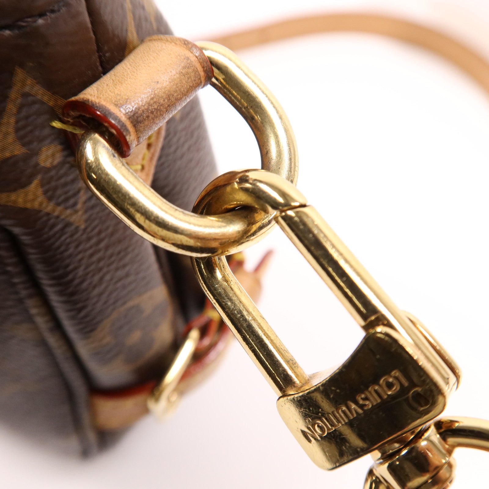 LOUIS VUITTON Monogram Saumur BB金扣手挽肩背兩用袋