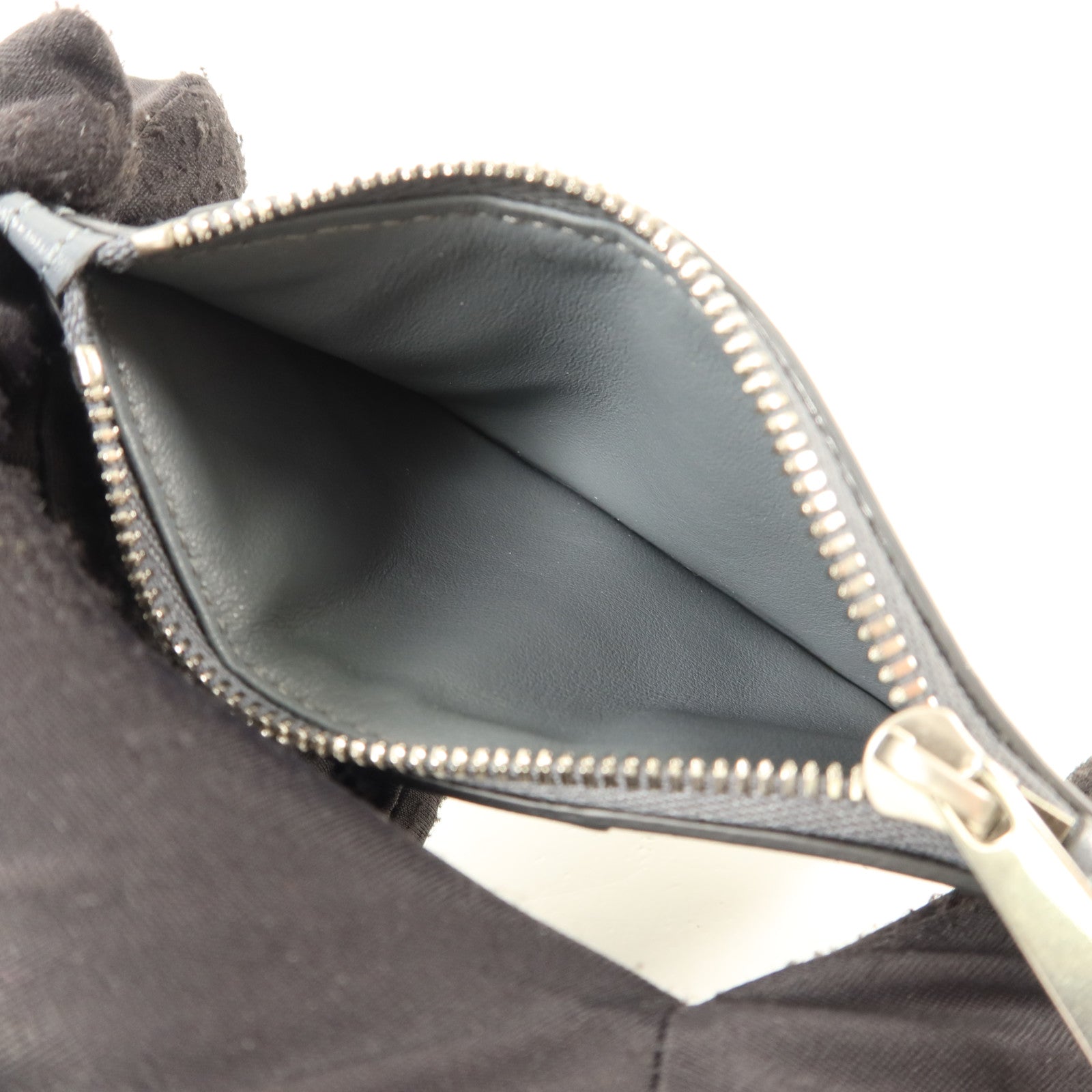 BOTTEGA VENETA 牛皮皮革Zippered Card Case銀扣卡片套