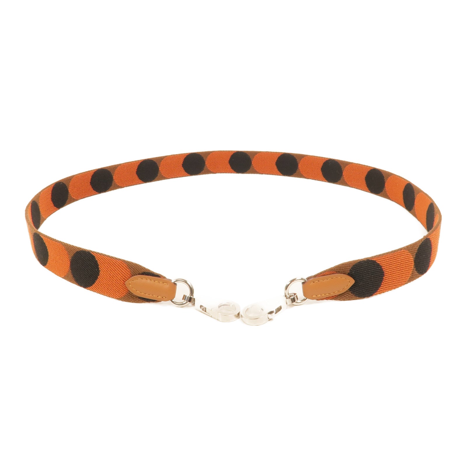 HERMES 帆布/Swift皮革Sangle Flipperball肩帶