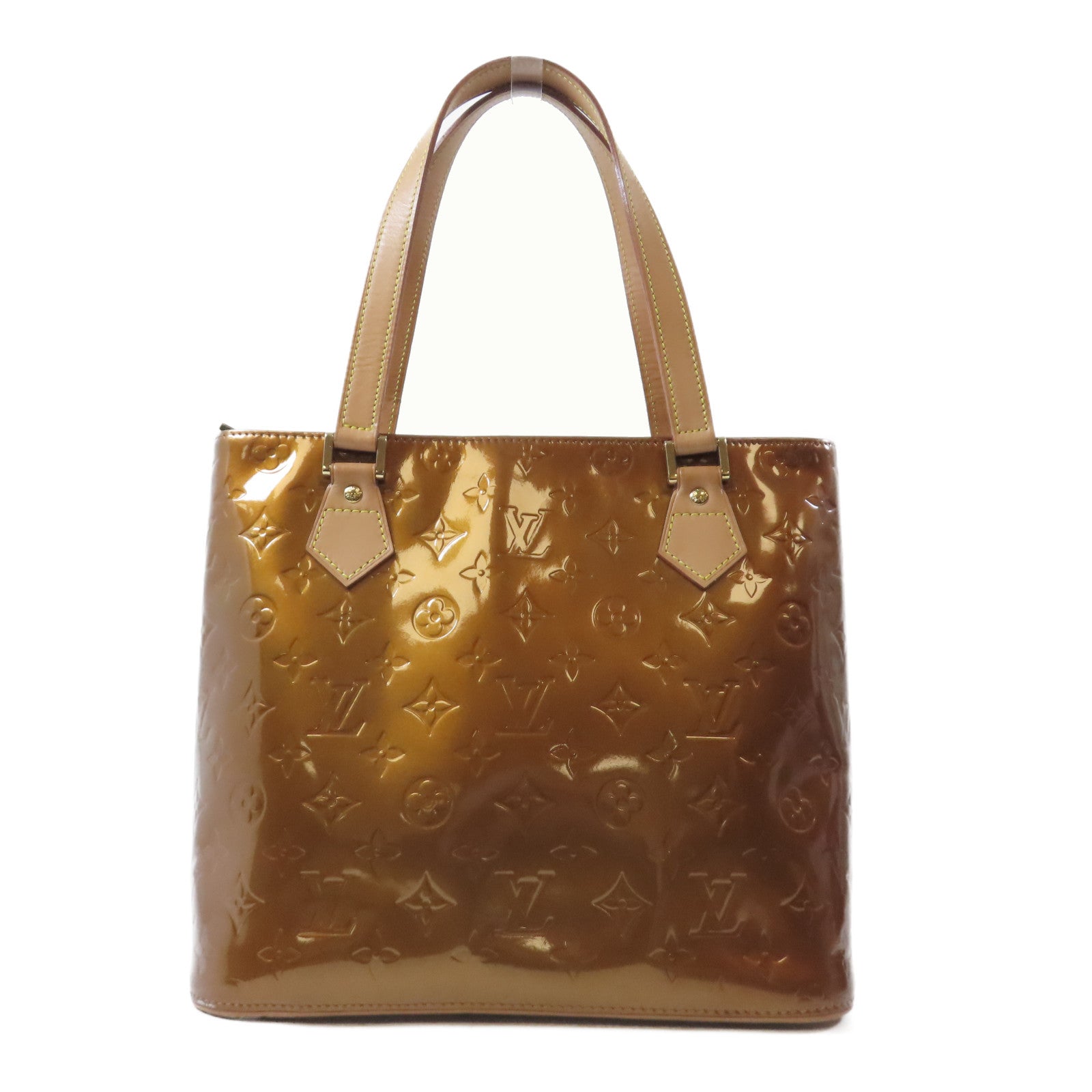 LOUIS VUITTON 【激減優惠】Vernis Houston金扣肩背袋啡色