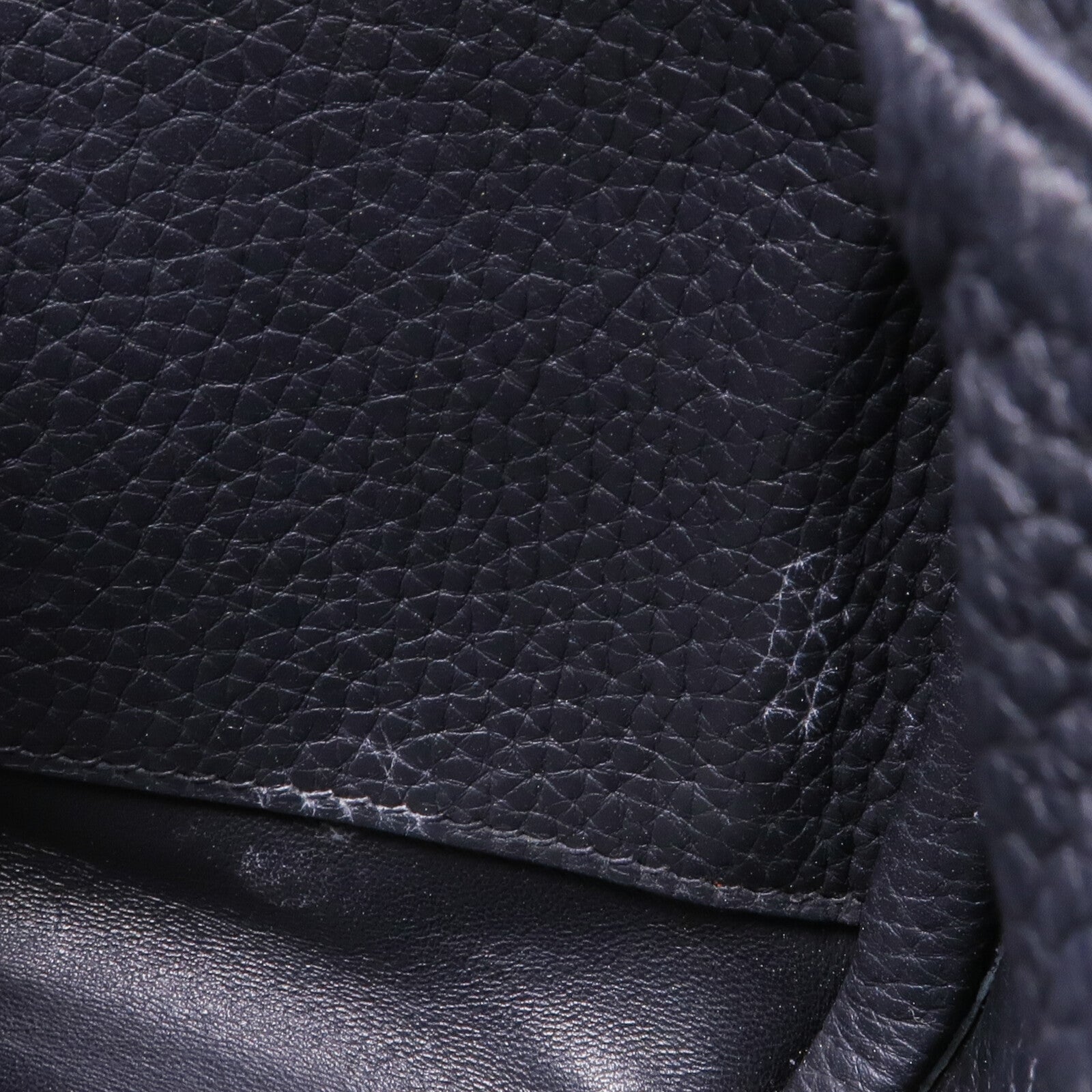 HERMES Clemence皮革Lindy 26銀扣手挽肩背兩用袋Noir