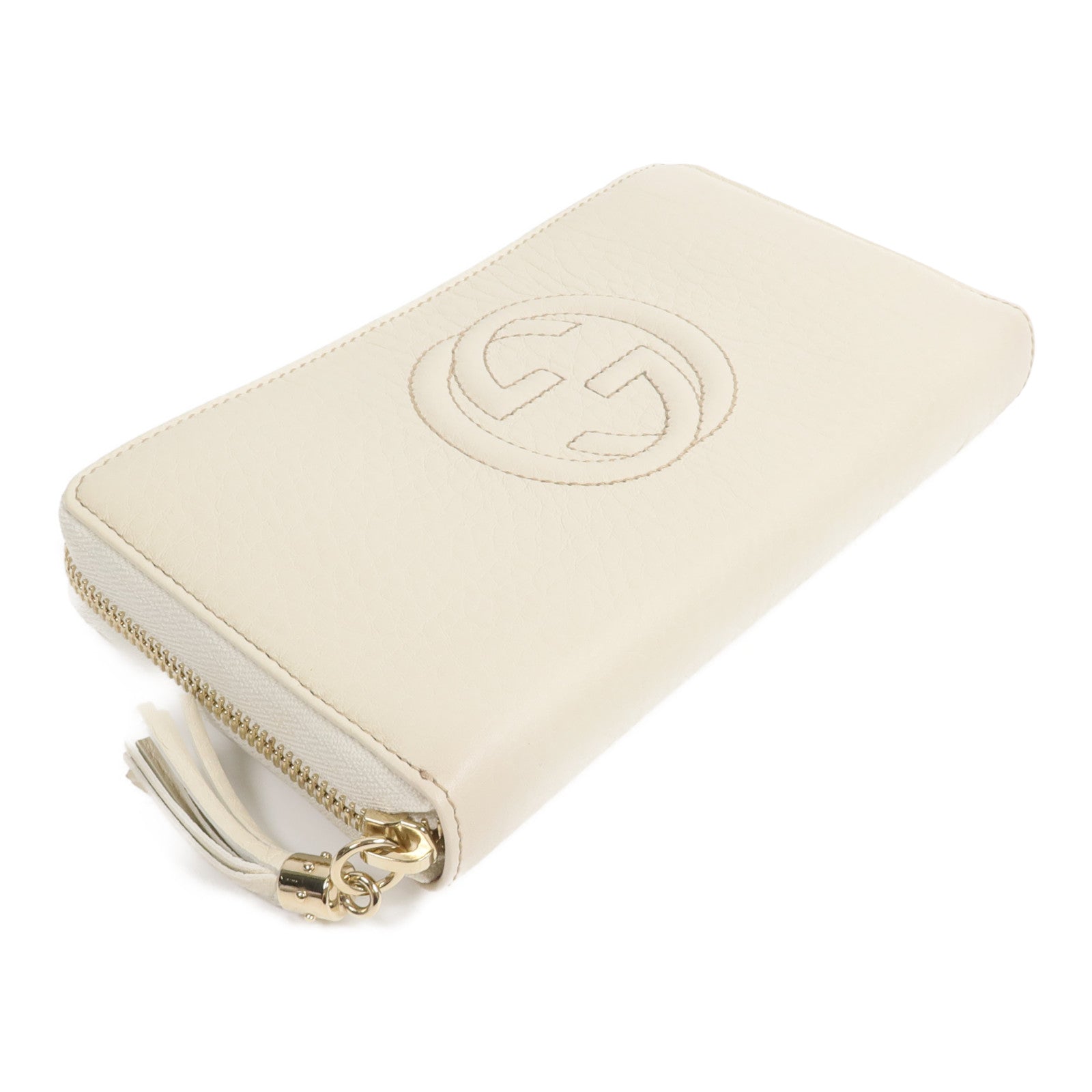 GUCCI 牛皮皮革Soho Zip Around Wallet長錢包