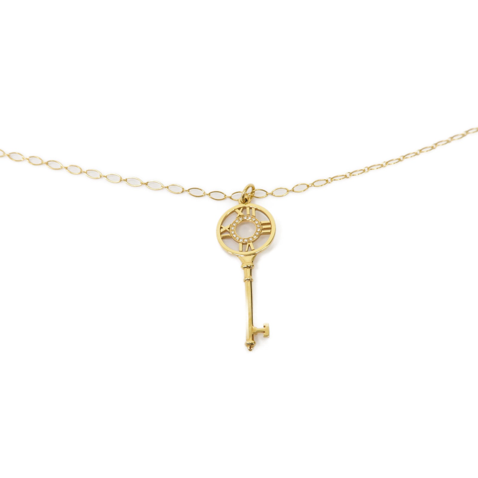TIFFANY＆CO 18K玫瑰金Atlas Key Necklace項鍊