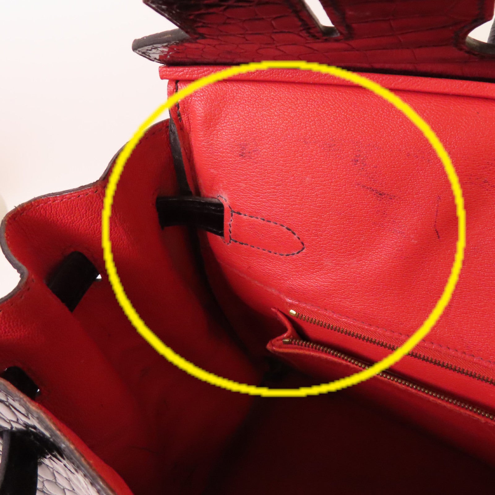 HERMES 鱷魚皮革Birkin 35 Handbag金扣手挽袋黑色