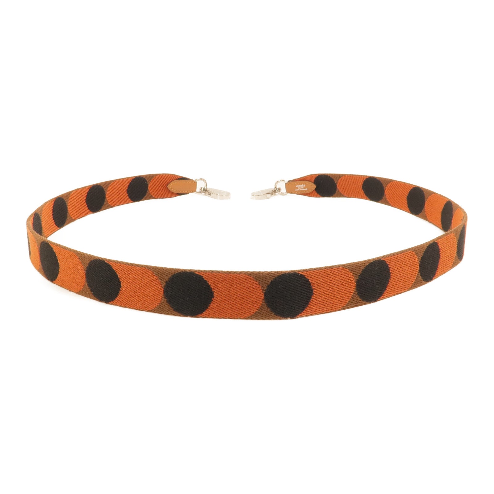 HERMES 帆布/Swift皮革Sangle Flipperball肩帶