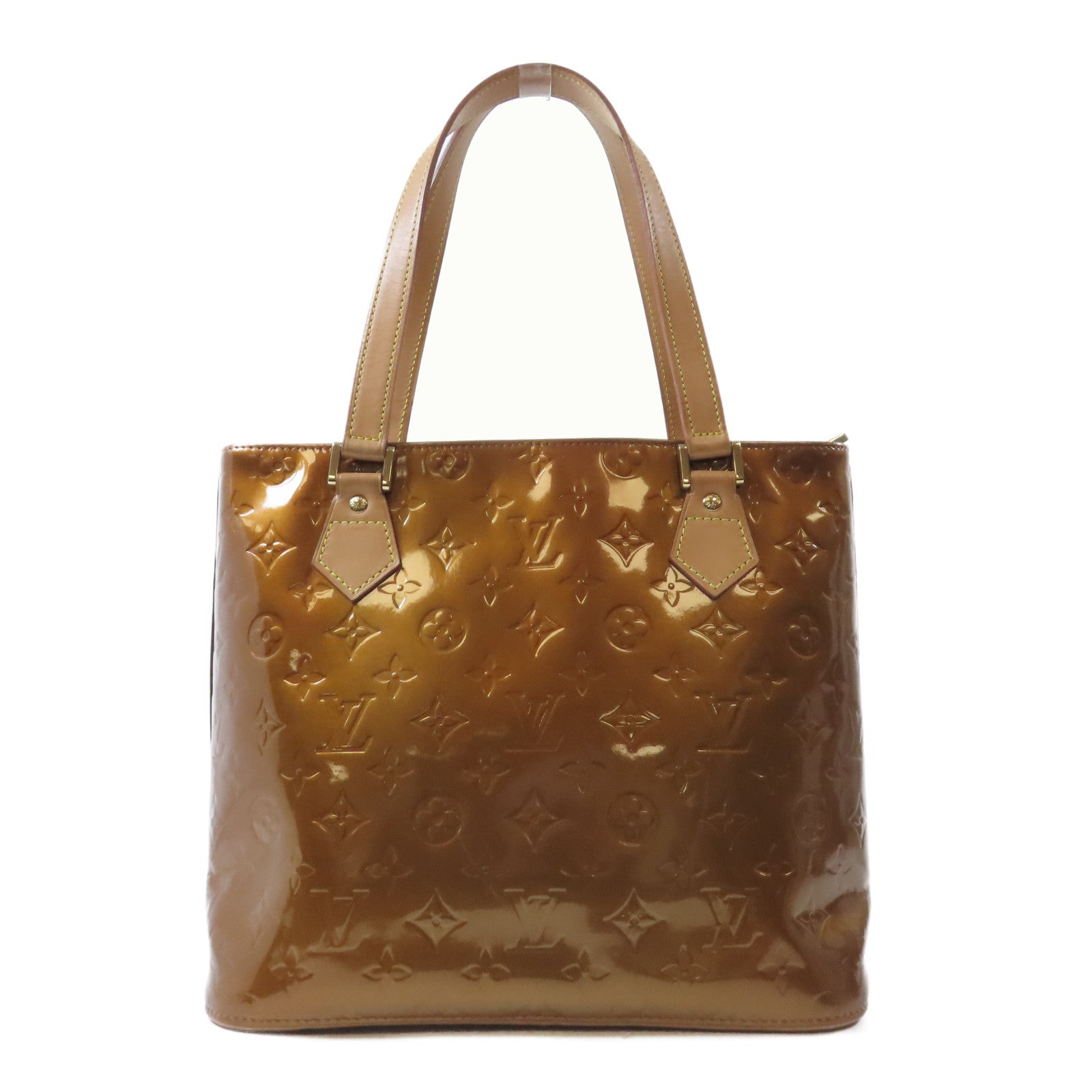 LOUIS VUITTON 【激減優惠】Vernis Houston金扣肩背袋啡色