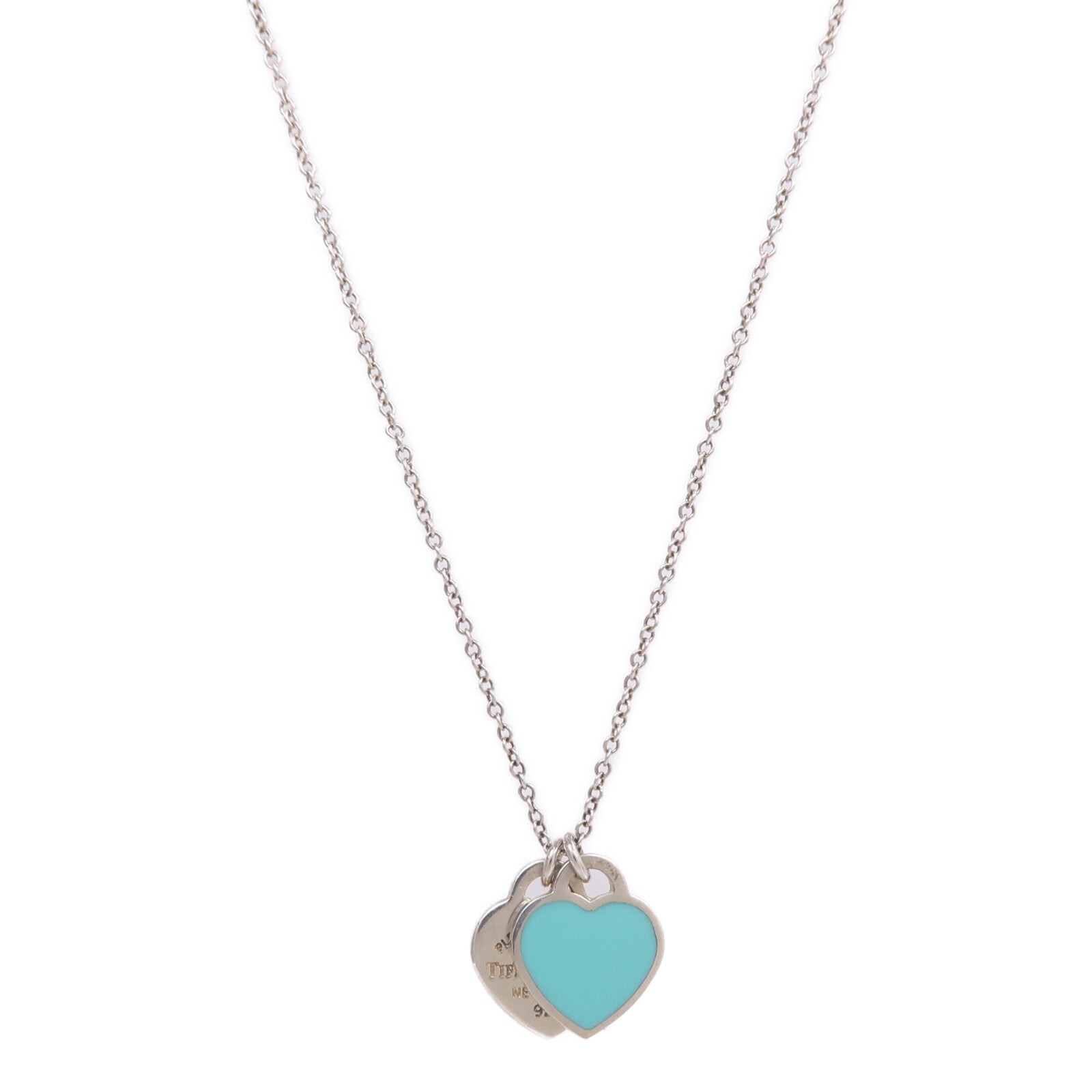 TIFFANY＆CO 925純銀Return To Tiffany Diamond Necklace鑽石項鍊