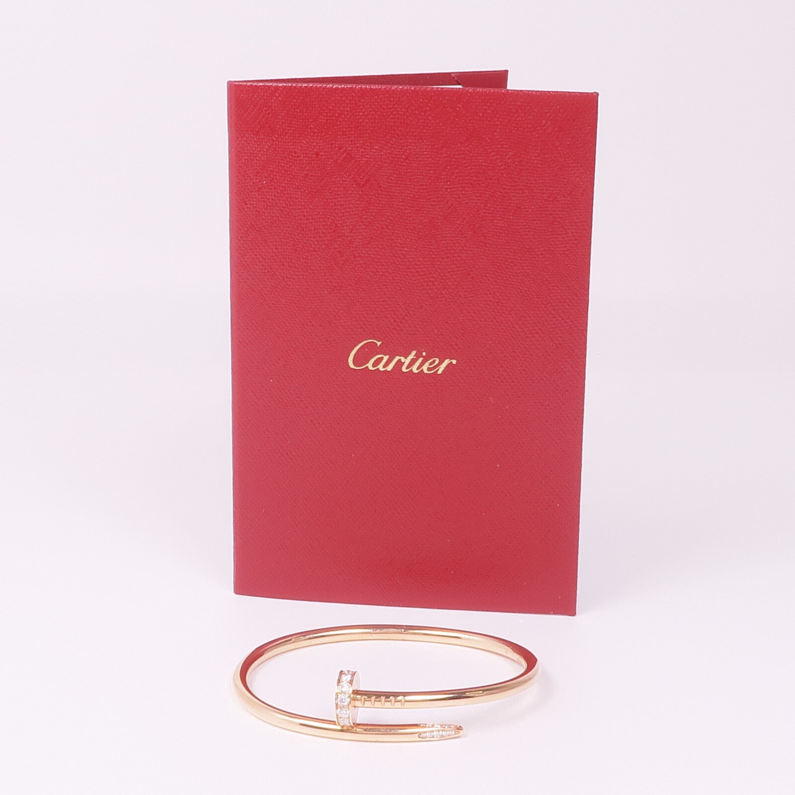 CARTIER 18K玫瑰金Juste un Clou Bracelet鑽石手鐲Cartier#17