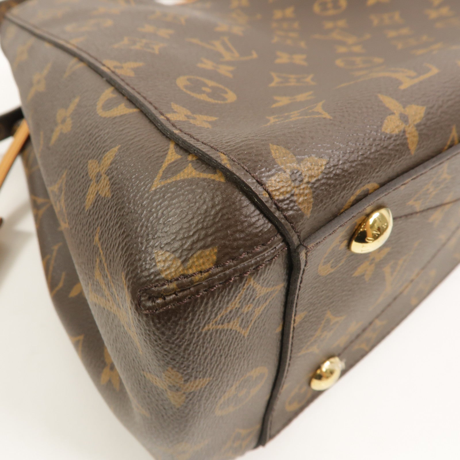 LOUIS VUITTON Monogram Montaigne MM金扣手挽肩背兩用袋