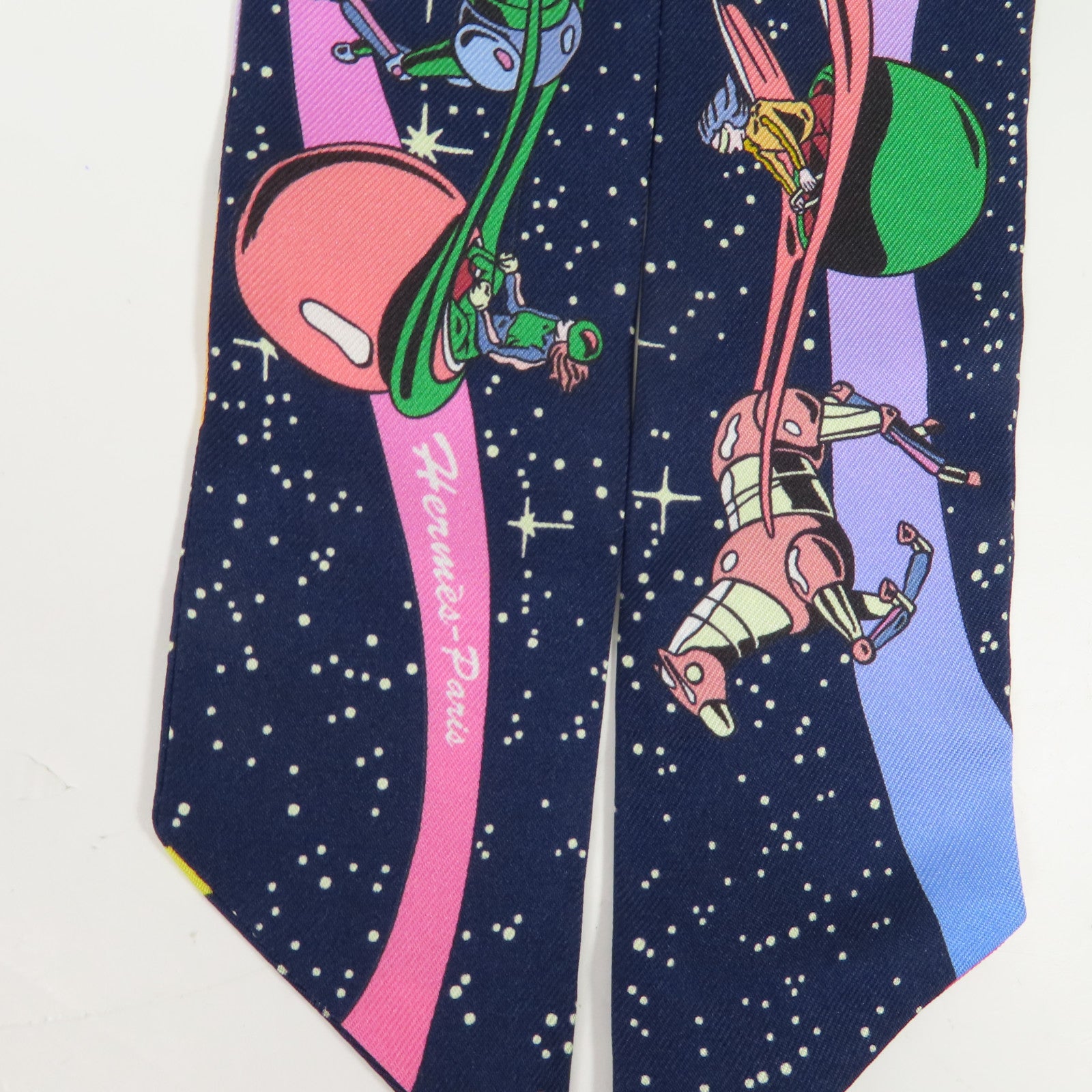 HERMES 絲質Twilly絲巾