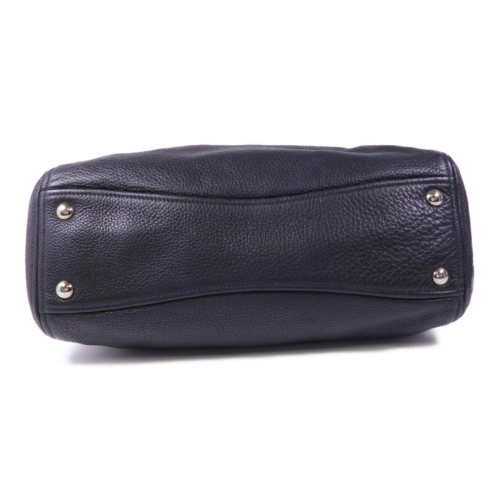 Miu Miu 牛皮皮革2 Way Shoulder銀扣手挽肩背兩用袋