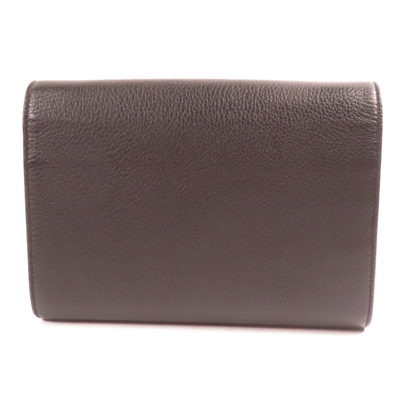 GUCCI GHW Chain Shoulder Bag Calfskin Leather 401232 Black