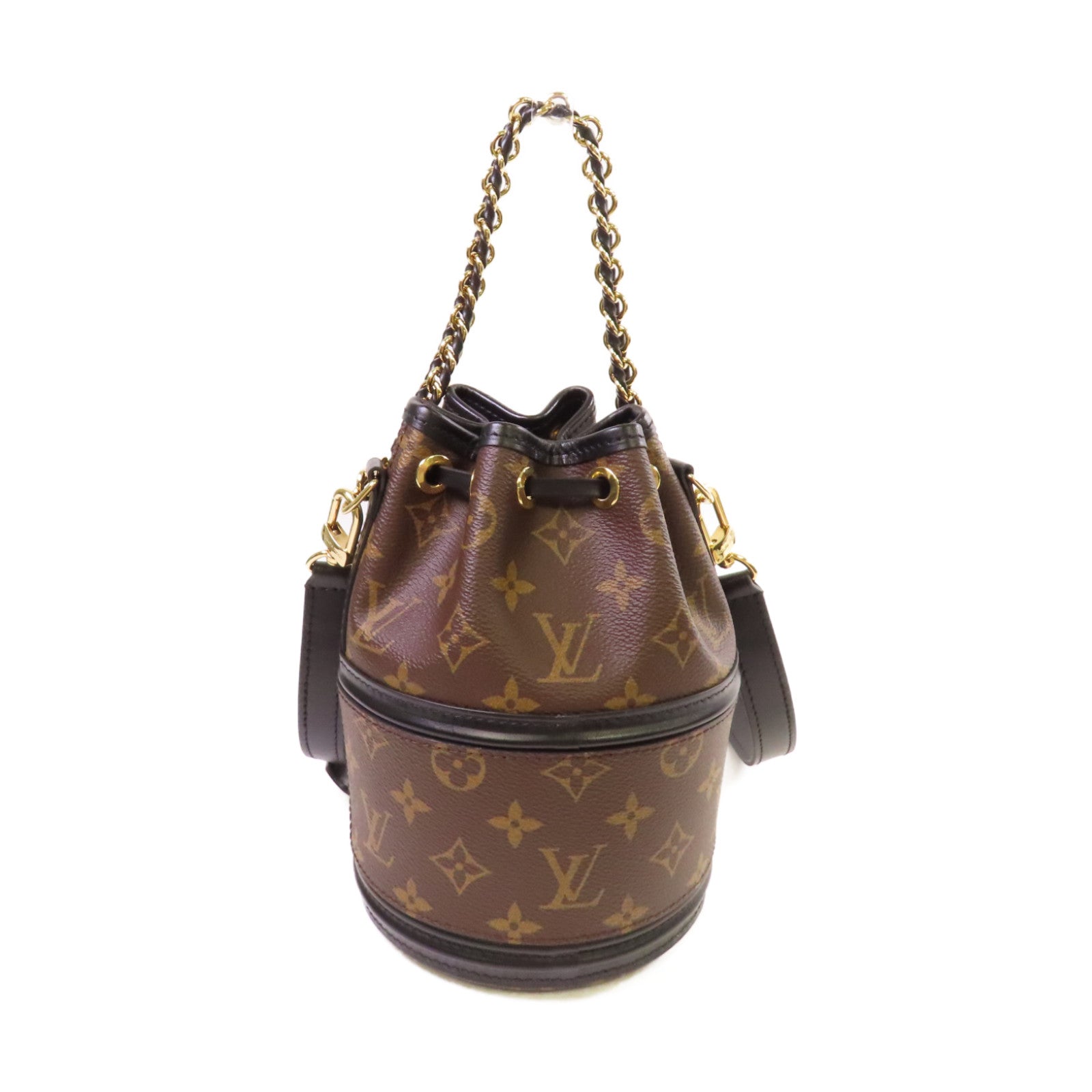 LOUIS VUITTON Monogram Canoe 2Way Shoulder Bag金扣手挽肩背兩用袋啡色