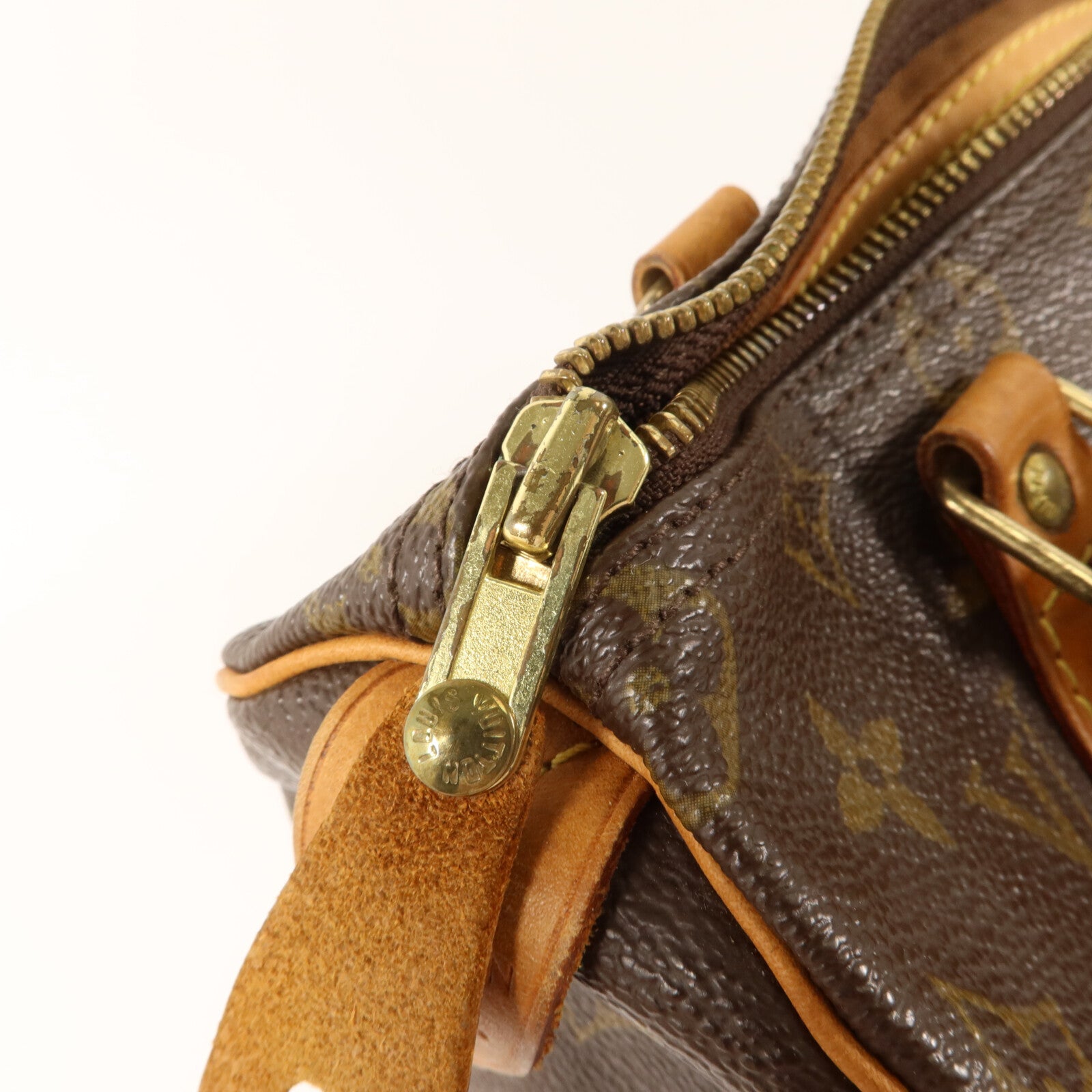 LOUIS VUITTON Monogram Speedy 25金扣手挽袋