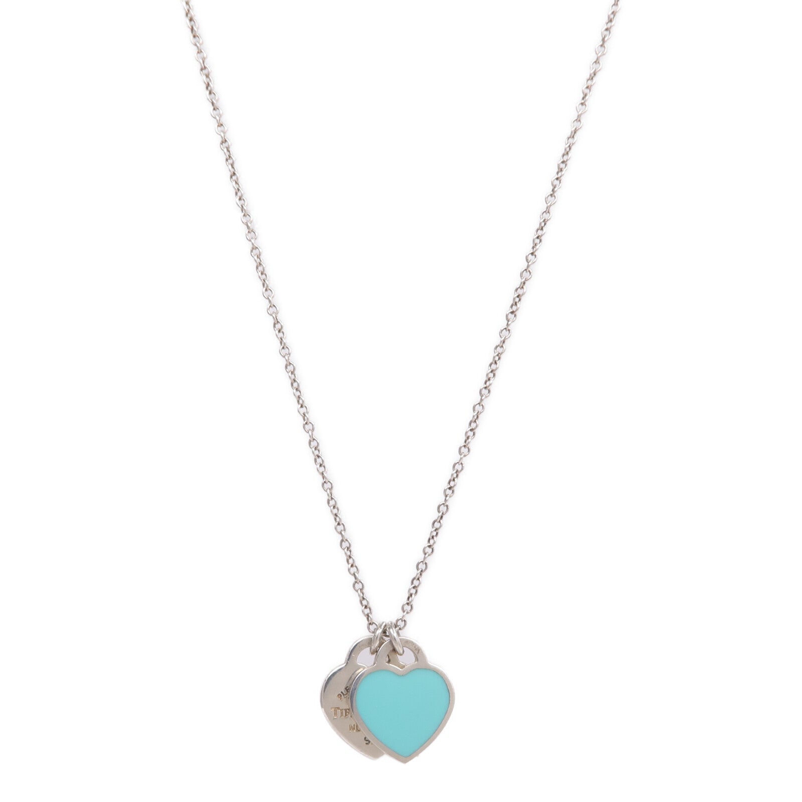 TIFFANY＆CO 925純銀Return To Tiffany Diamond Necklace鑽石項鍊
